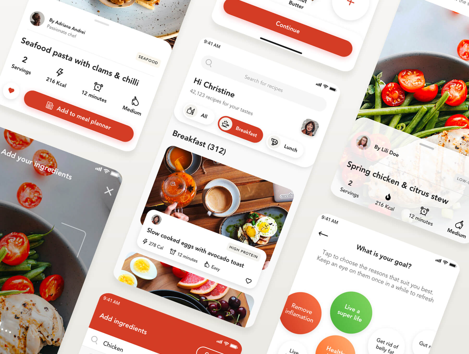 食品食谱在线购买APP应用程序UI套件 Savory - Food UI Kit_img_2