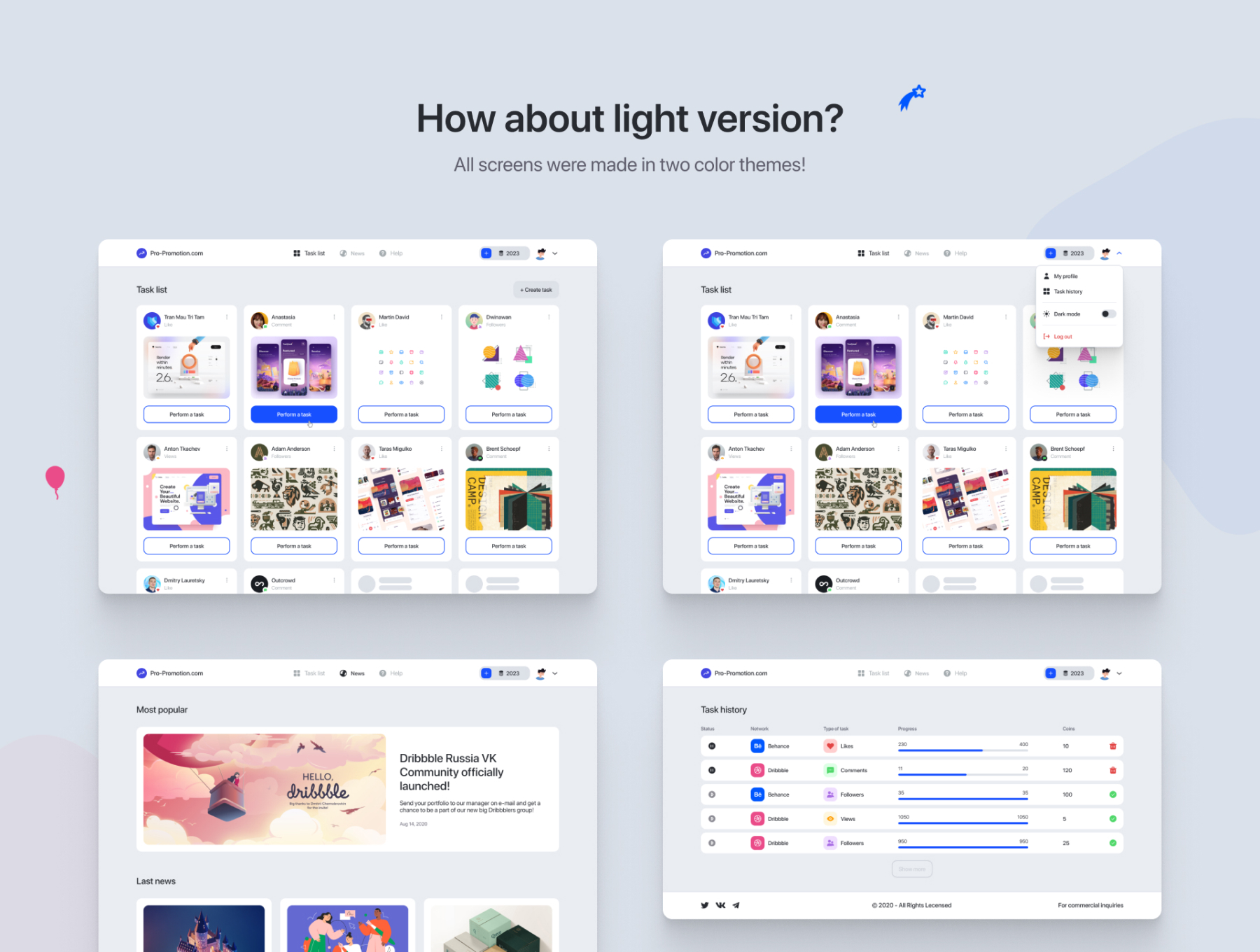 多功能设计作品集网站WEB界面设计UI套件素材 Web Service - UI Kit_img_2