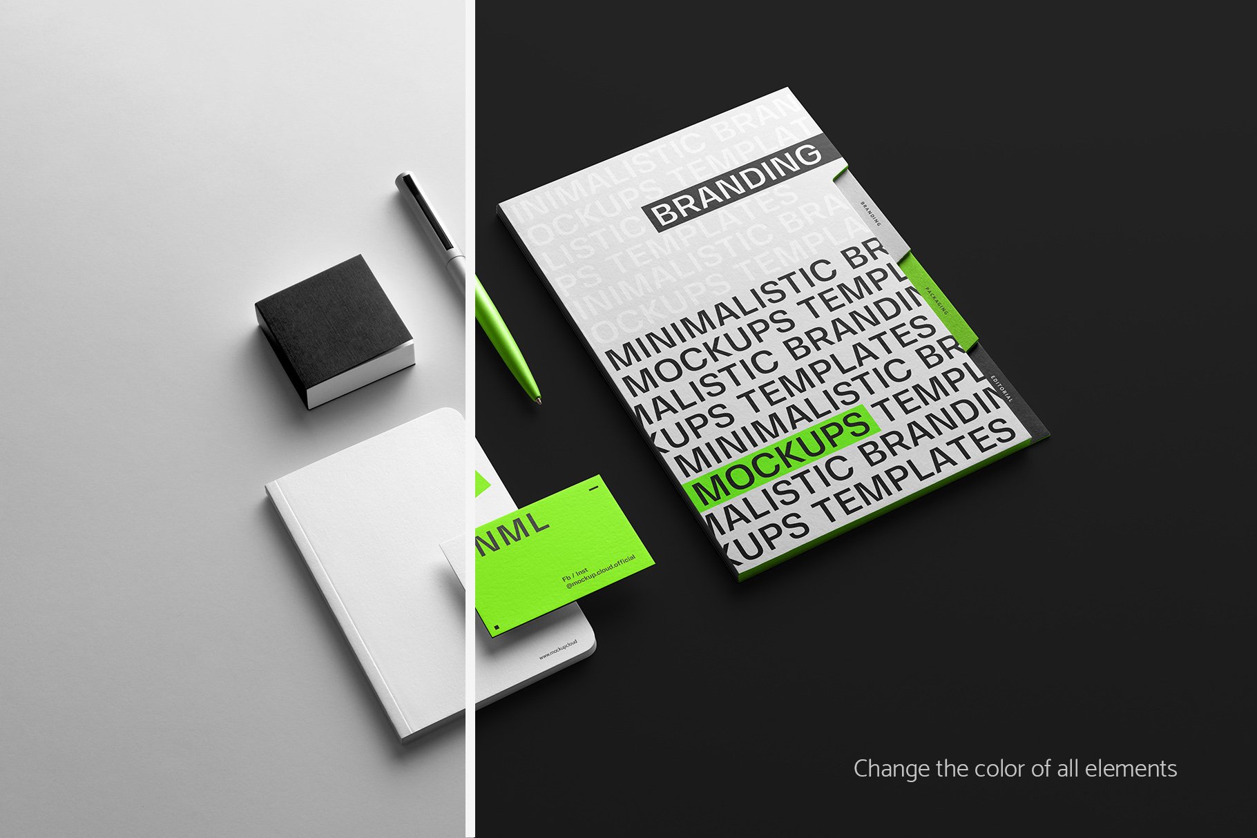 28款时尚品牌VI设计办公用品展示贴图样机模板 MNML - Branding Mockups_img_2