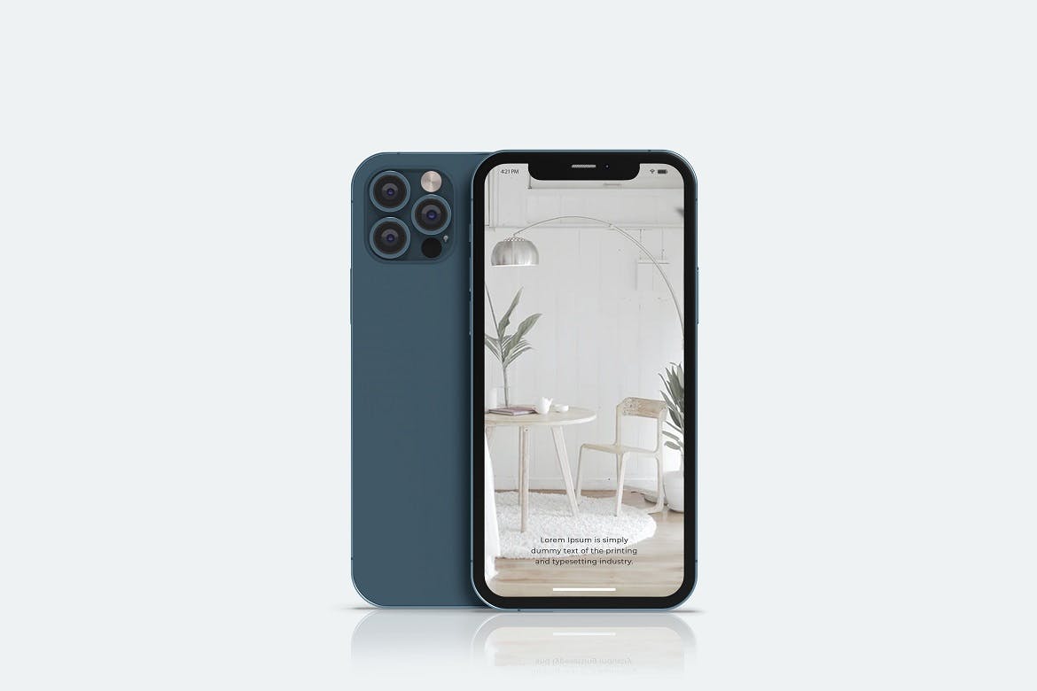 简洁苹果手机iPhone 12 Pro屏幕演示样机模板 Phone 12 Pro Mockup Vol 01_img_2