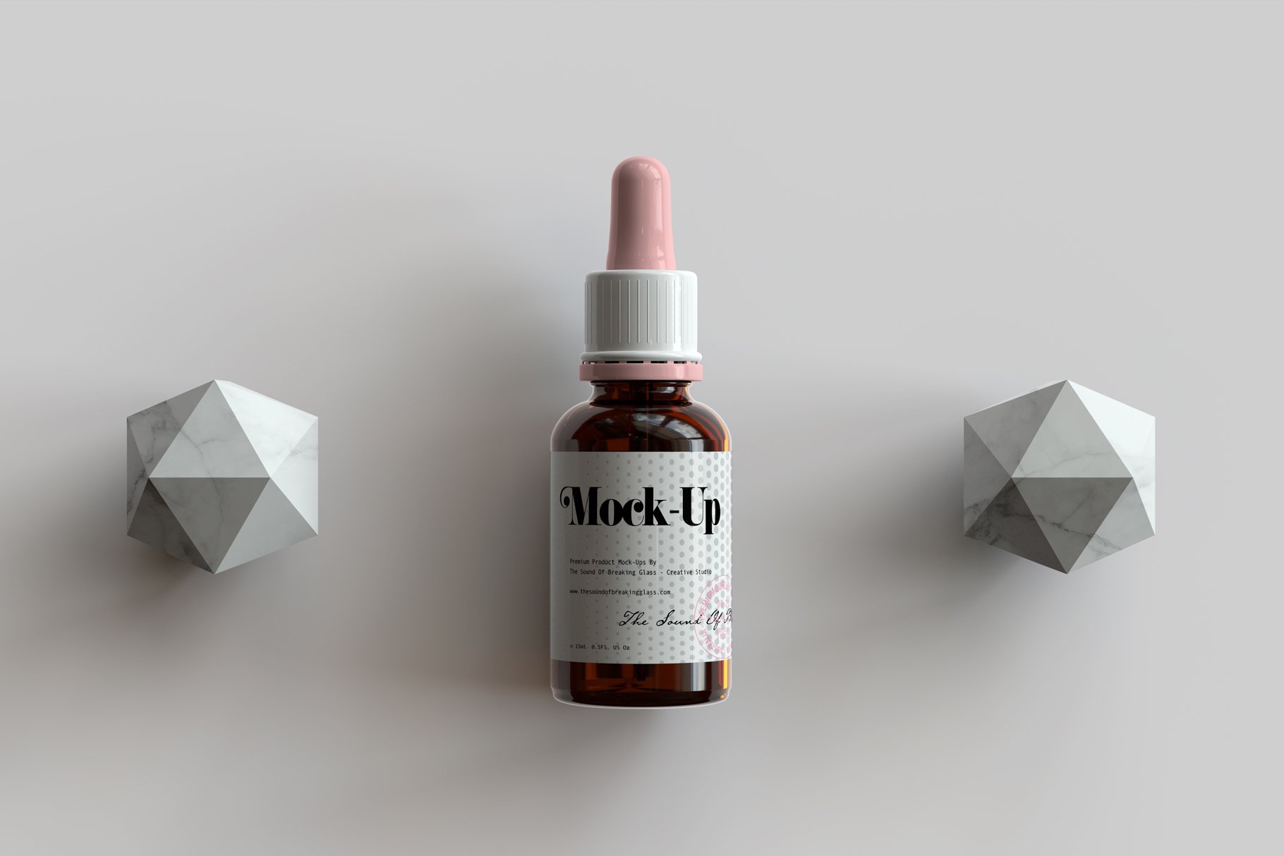 6款药物化妆品滴灌瓶包装纸盒外观设计展示贴图样机 Dropper Bottle & Box Mockup Vol.1_img_2