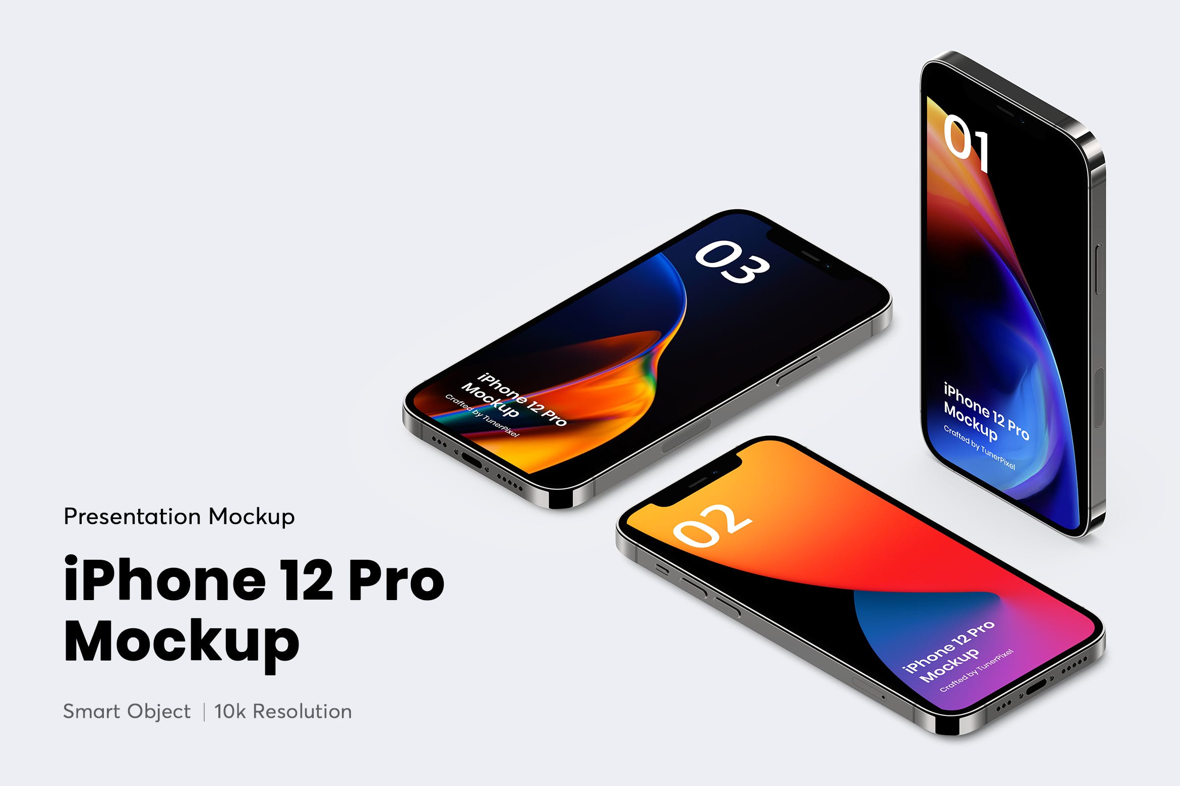 高品质苹果手机iPhone 12 Pro屏幕演示样机 iPhone 12 Pro App Mockup_img_2