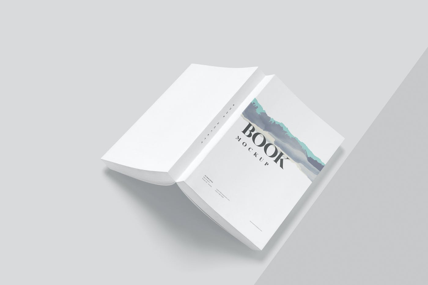 厚实书籍设计展示贴图样机模板 Thick Book Mockups_img_2