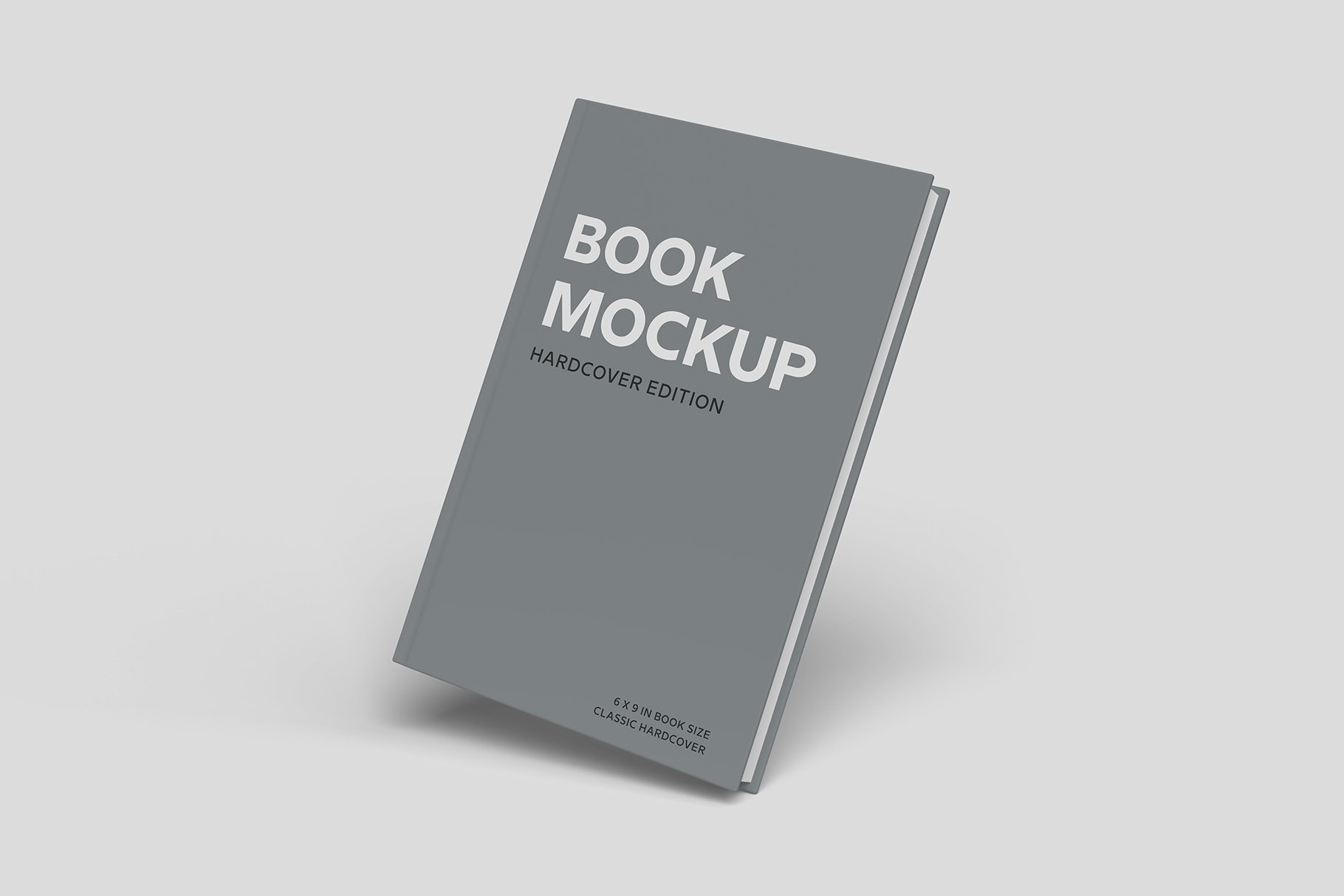 精装书硬皮书画册设计展示贴图样机 Hardcover Book Mockup_img_2