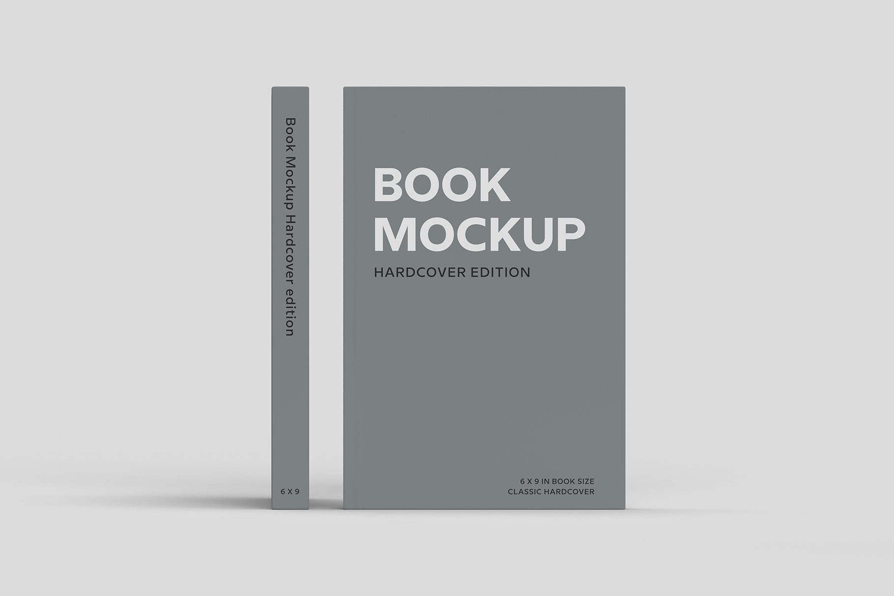 精装书硬皮书画册设计展示贴图样机 Hardcover Book Mockup_img_2