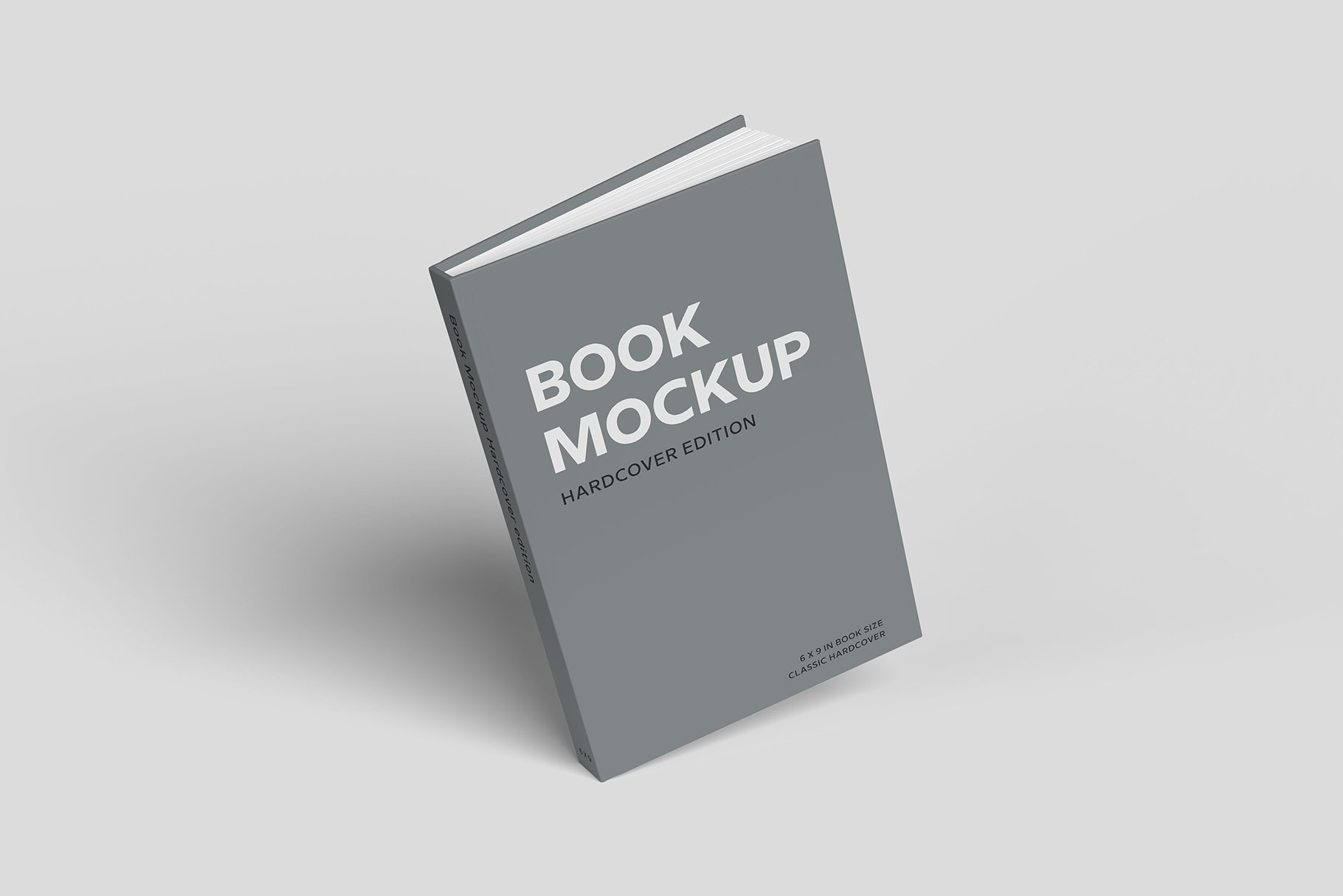 精装书硬皮书画册设计展示贴图样机 Hardcover Book Mockup_img_2