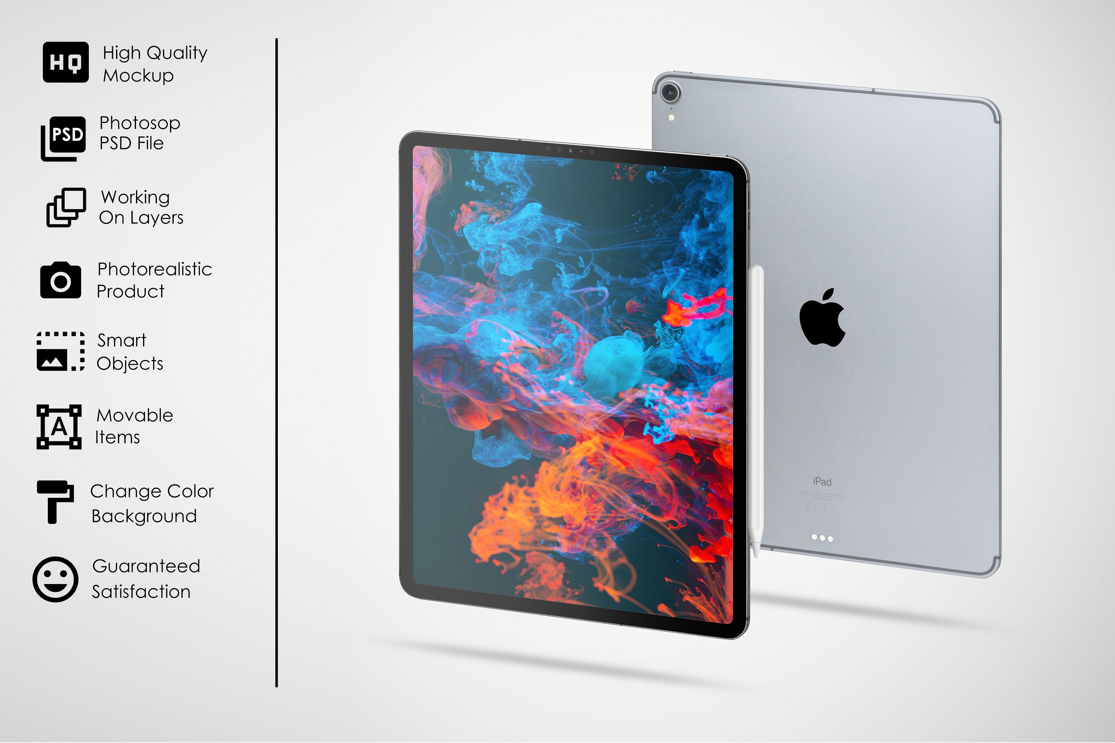 超清平板电脑iPad Pro屏幕演示样机 iPad Pro Mockup 6K_img_2