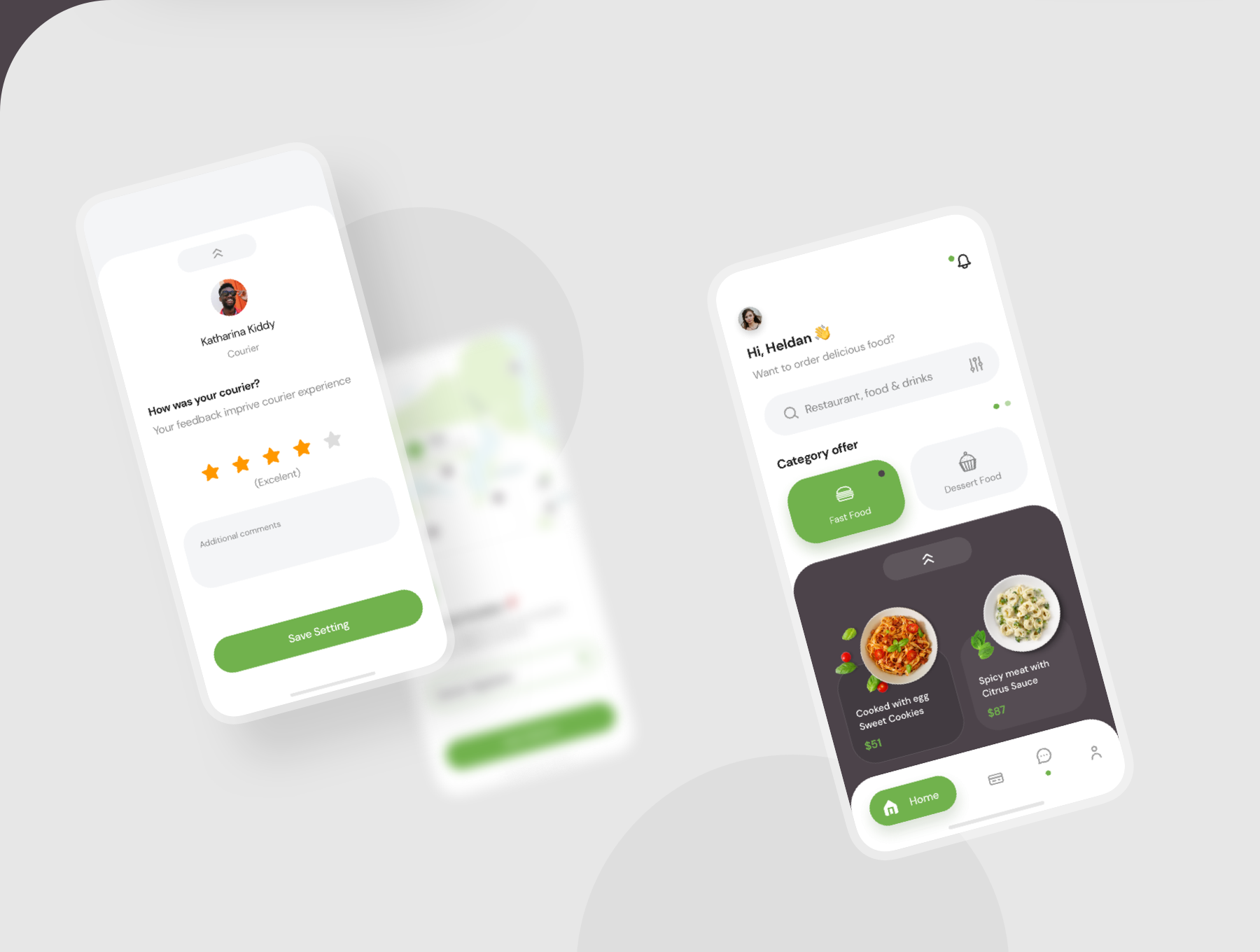 简洁餐厅食品外卖APP应用程序UI界面设计套件 Poris App UI Kit_img_2