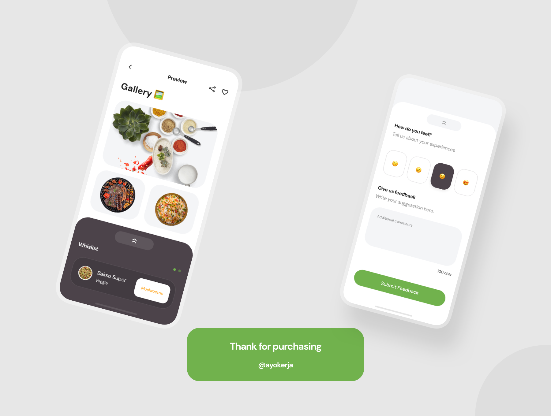 简洁餐厅食品外卖APP应用程序UI界面设计套件 Poris App UI Kit_img_2