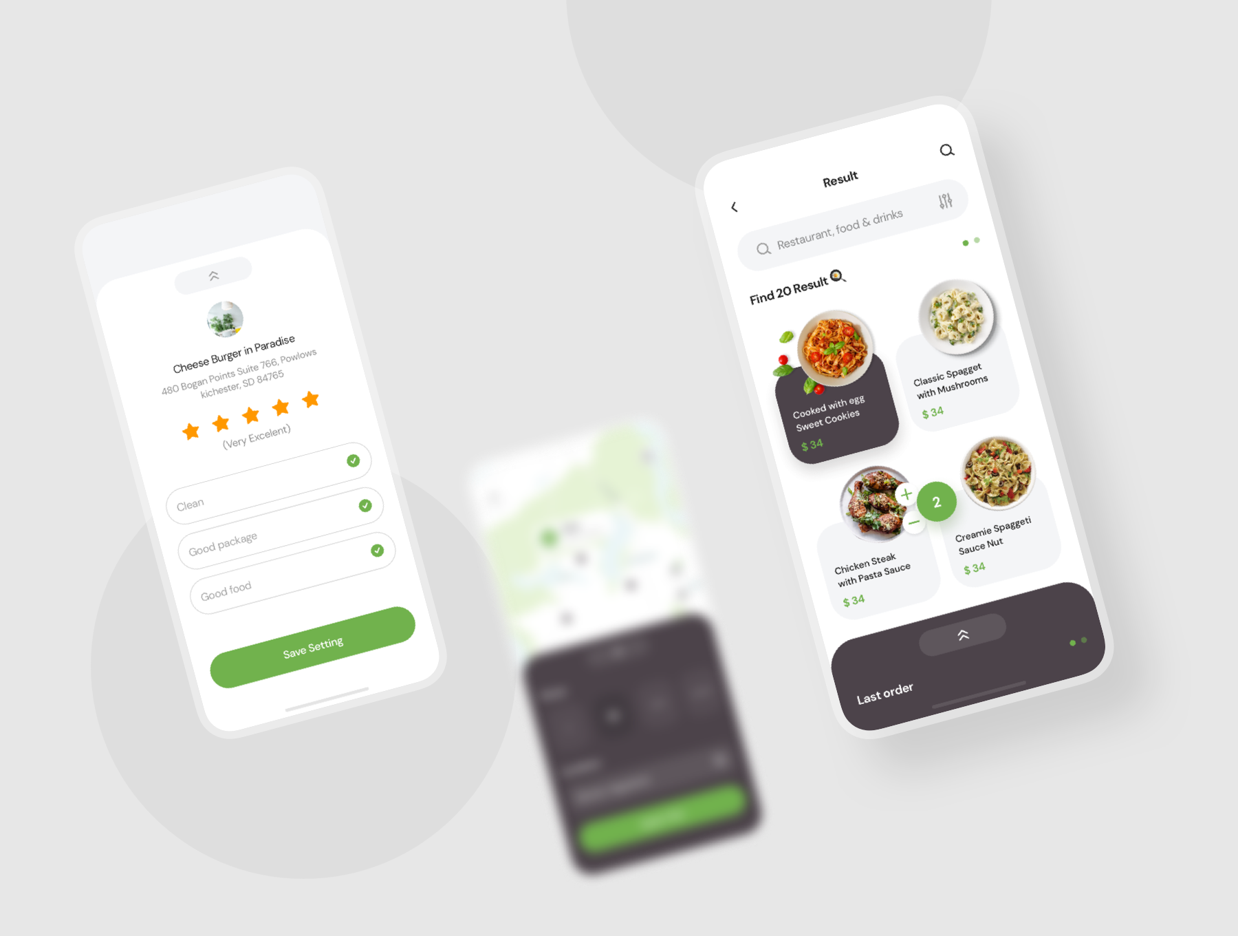 简洁餐厅食品外卖APP应用程序UI界面设计套件 Poris App UI Kit_img_2