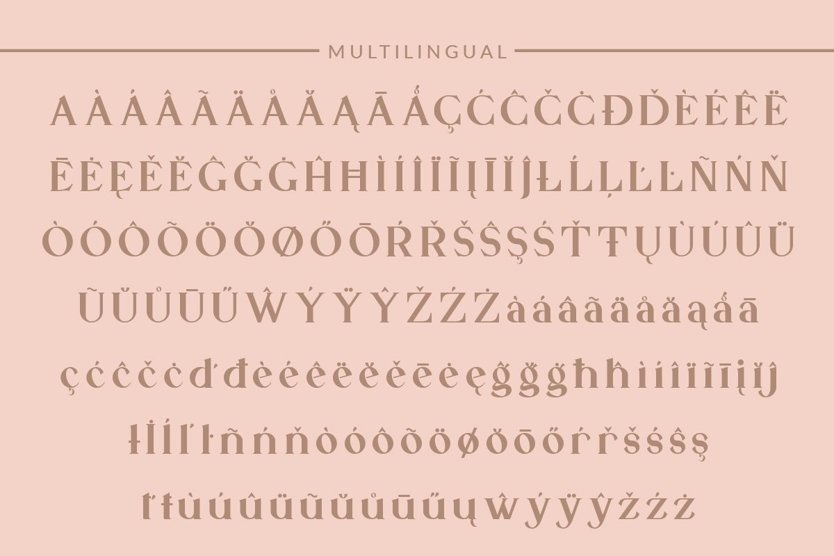 优雅奢华杂志海报标题文字设计衬线英文字体素材 Elegant Qaligo Serif Font_img_2