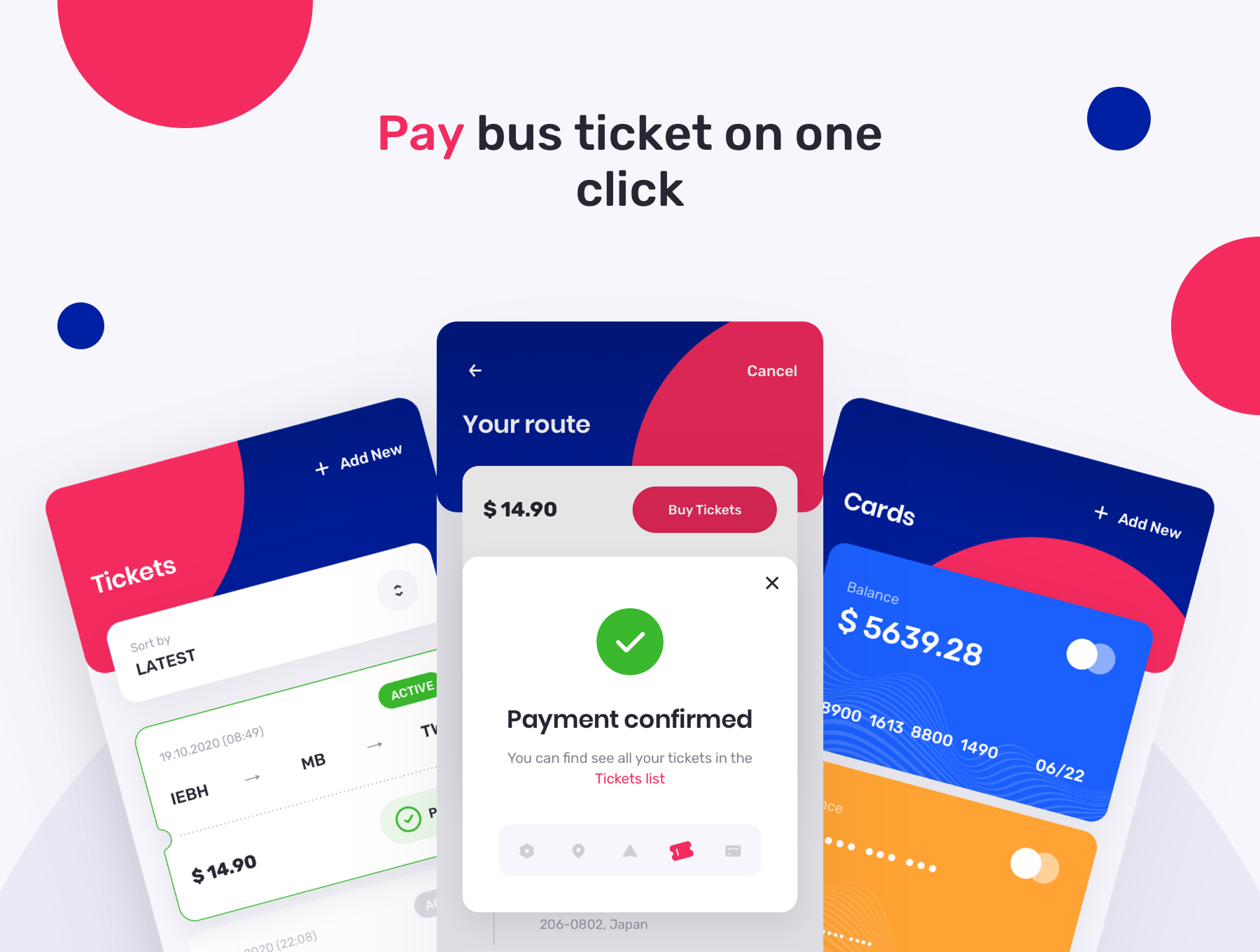 公共交通购票APP应用程序设计UI套件模板素材 TBusBuy - Public Transport App_img_2