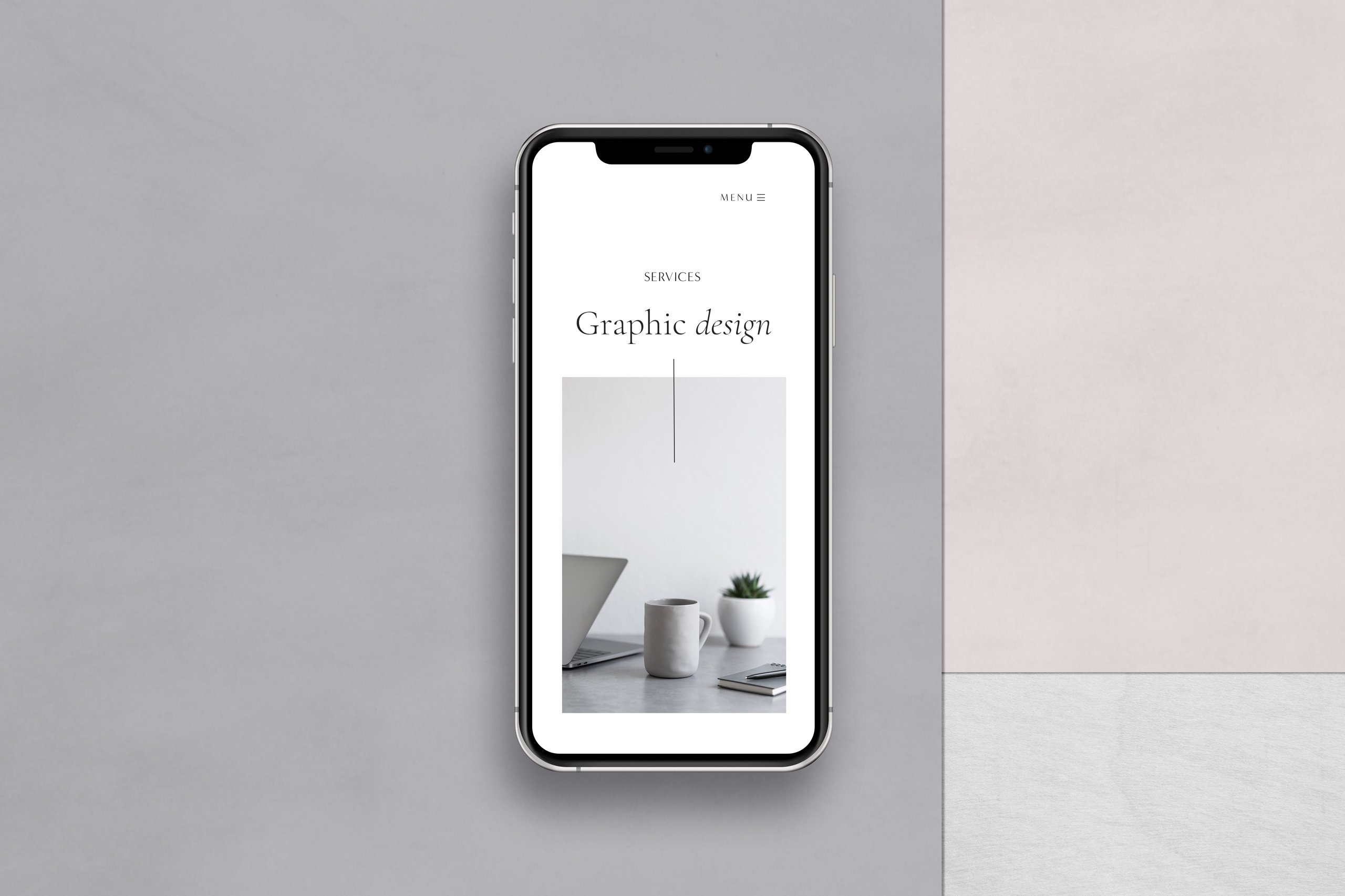 优雅带阴影苹果手机iPhone屏幕演示样机PSD模板 Ava - iPhone Mockup Scene Creator_img_2