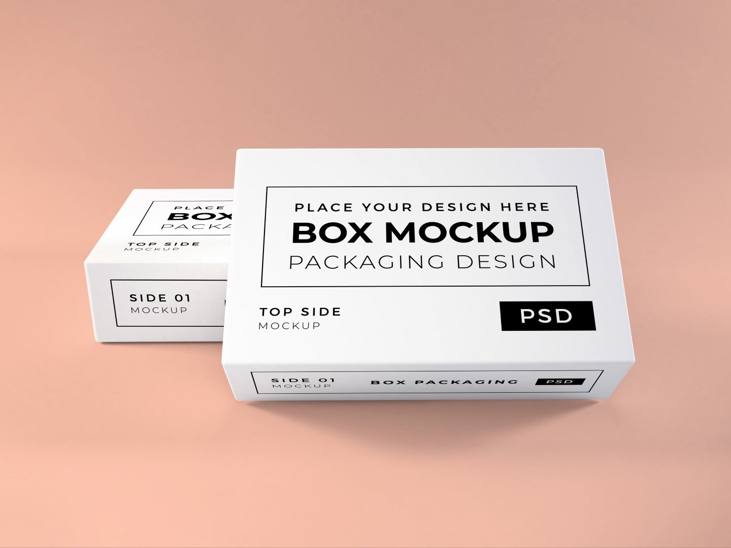 10个长方形产品包装纸盒设计贴图样机 Long Box Packaging Mockup Bundle Vol 1_img_2