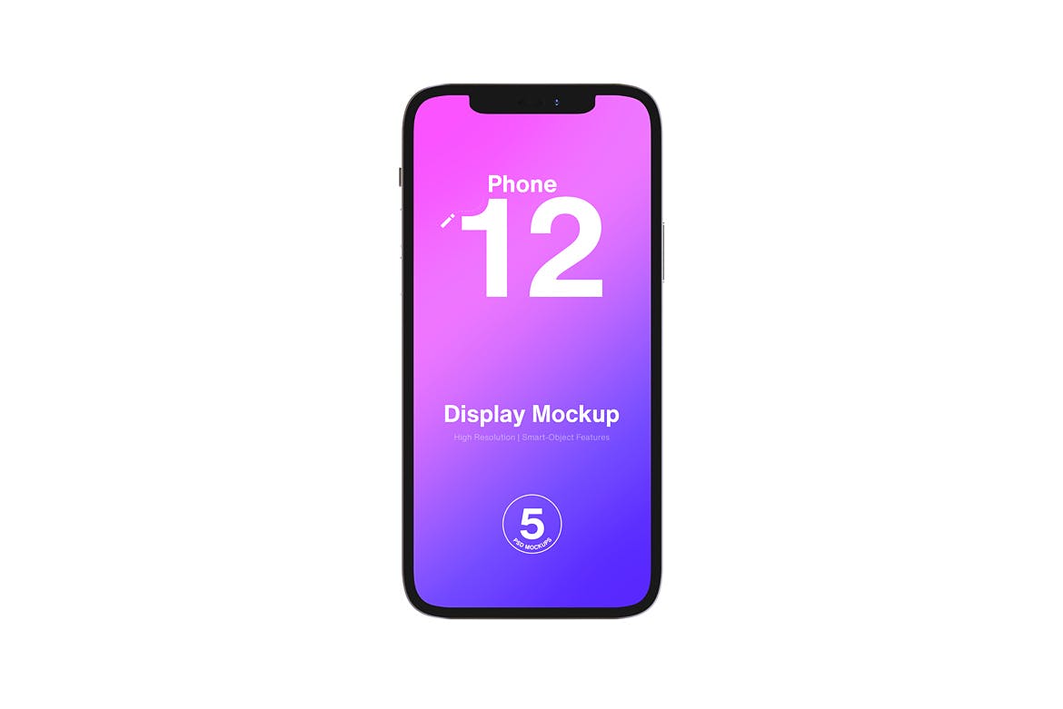 极简苹果iPhone 12智能手机屏幕APP界面设计演示样机 iPhone 12 Mockup_img_2