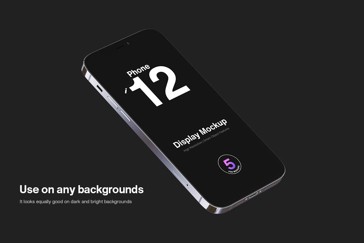 极简苹果iPhone 12智能手机屏幕APP界面设计演示样机 iPhone 12 Mockup_img_2