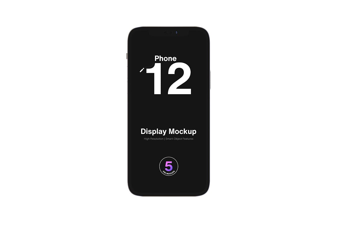 极简苹果iPhone 12智能手机屏幕APP界面设计演示样机 iPhone 12 Mockup_img_2