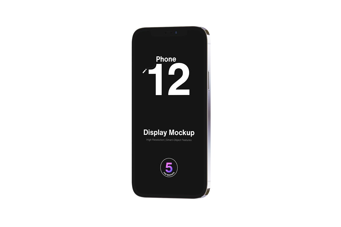 极简苹果iPhone 12智能手机屏幕APP界面设计演示样机 iPhone 12 Mockup_img_2