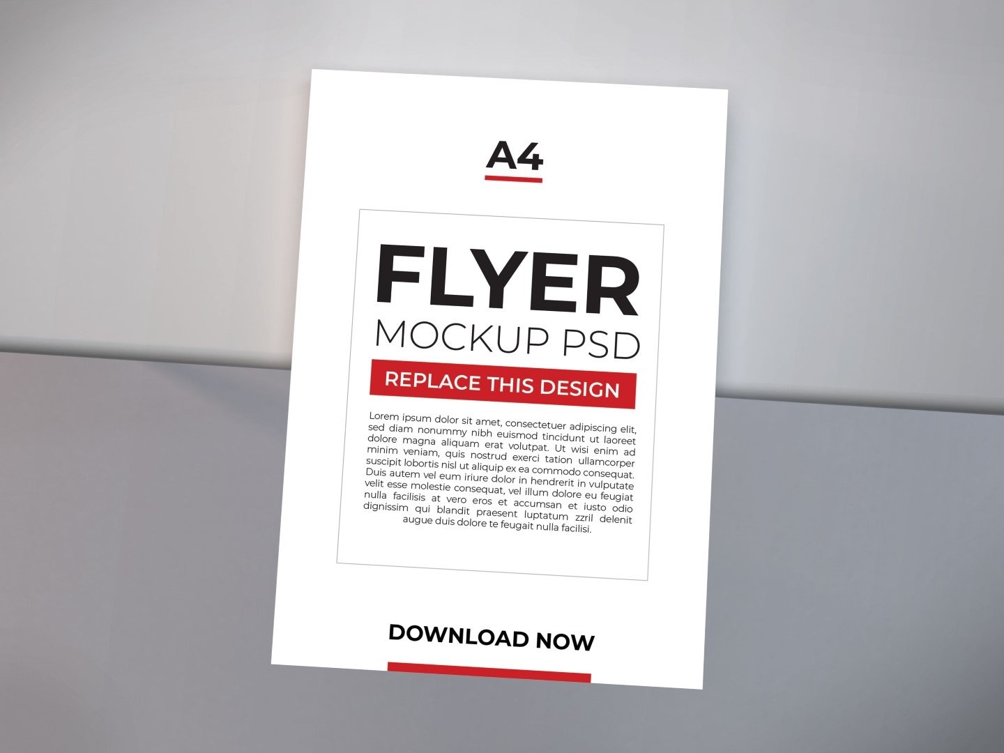 10款A4宣传单设计展示贴图样机模板 A4 Flyer Paper Mockup Bundle Vol 1_img_2