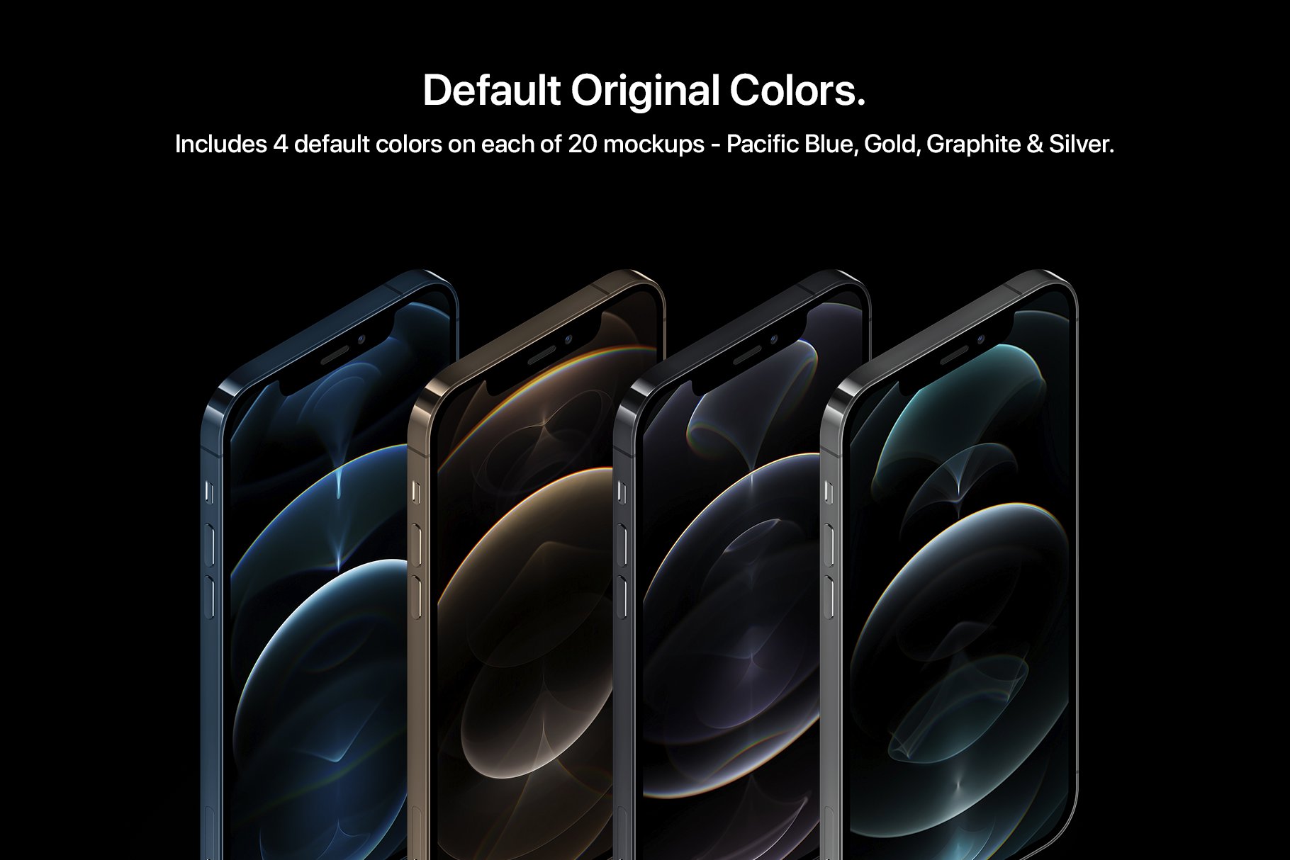 20款苹果iPhone 12 Pro智能手机APP界面设计贴图屏幕演示样机 Phone 12 Pro - 20 Mockups Scenes_img_2