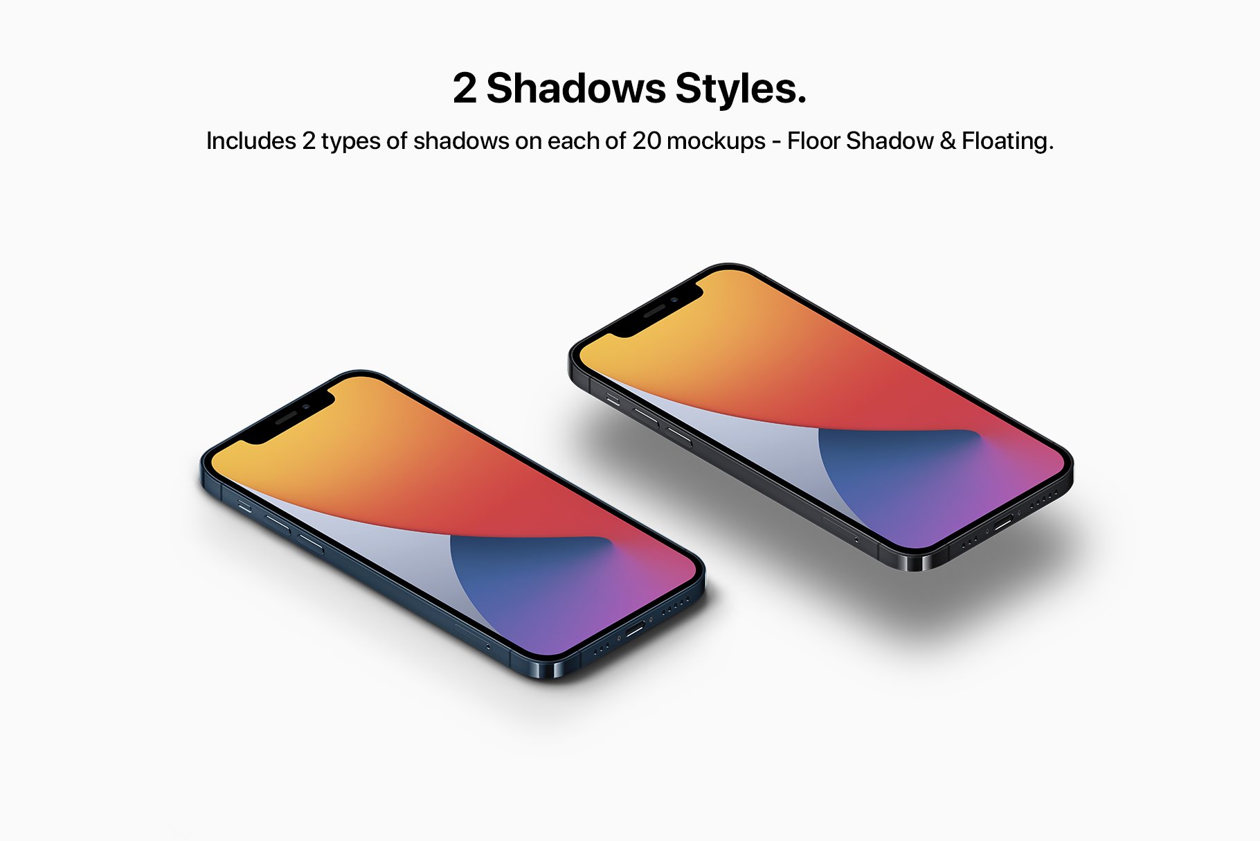 20款苹果iPhone 12 Pro智能手机APP界面设计贴图屏幕演示样机 Phone 12 Pro - 20 Mockups Scenes_img_2