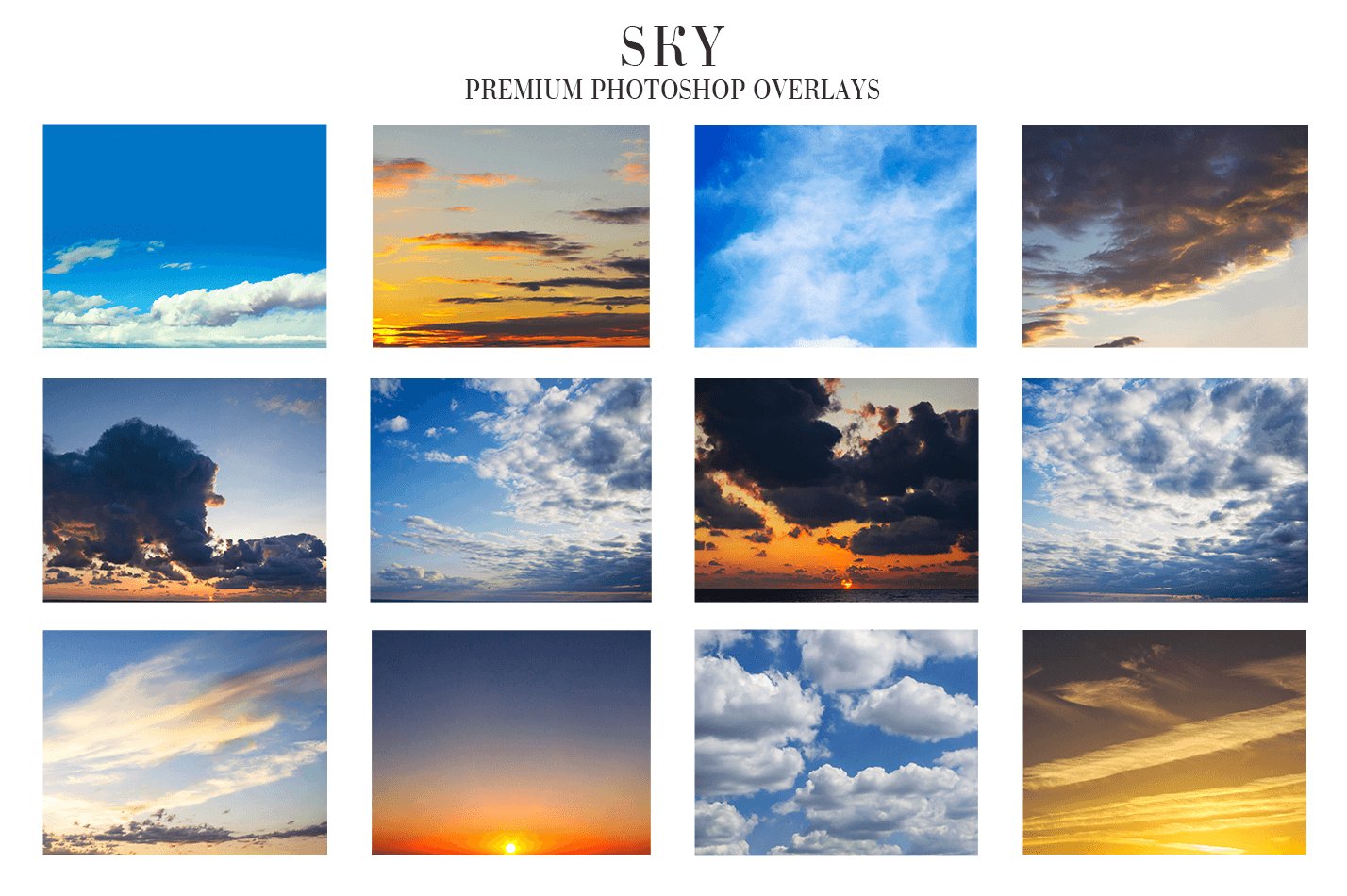 20款高清柔和天空蓝天白云PS叠加层图片素材 Gentle Sky Overlays Photoshop_img_2