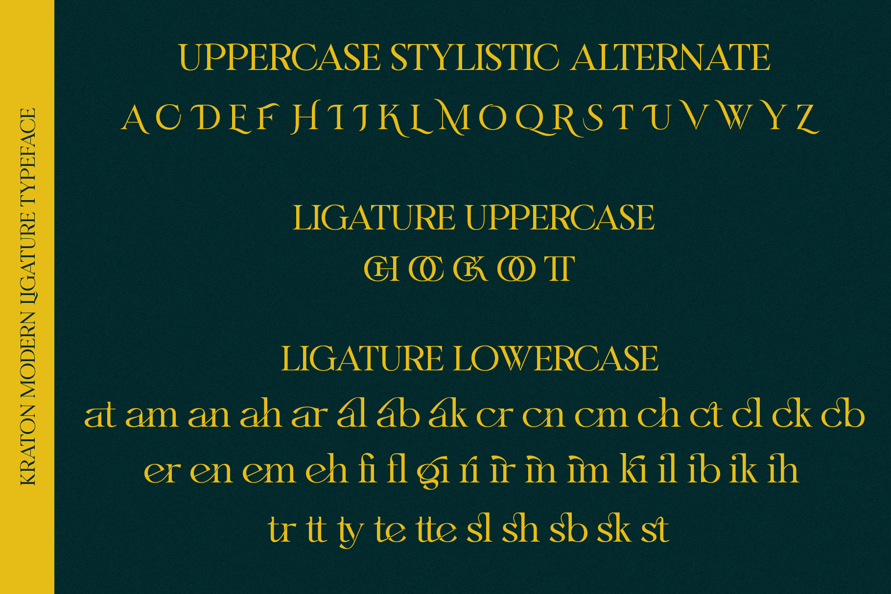 时尚优雅平面海报杂志标题Logo文字衬线英文字体素材 Kraton Classy Serif Font_img_2