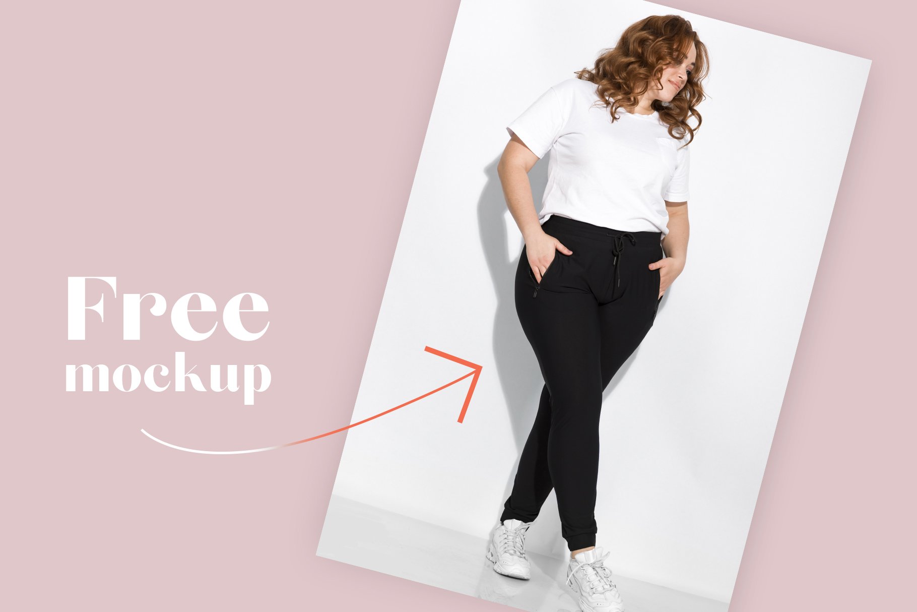 肥大加宽女式服装裙子印花图案设计贴图样机 Plus Size Woman Fashion Mockups_img_2