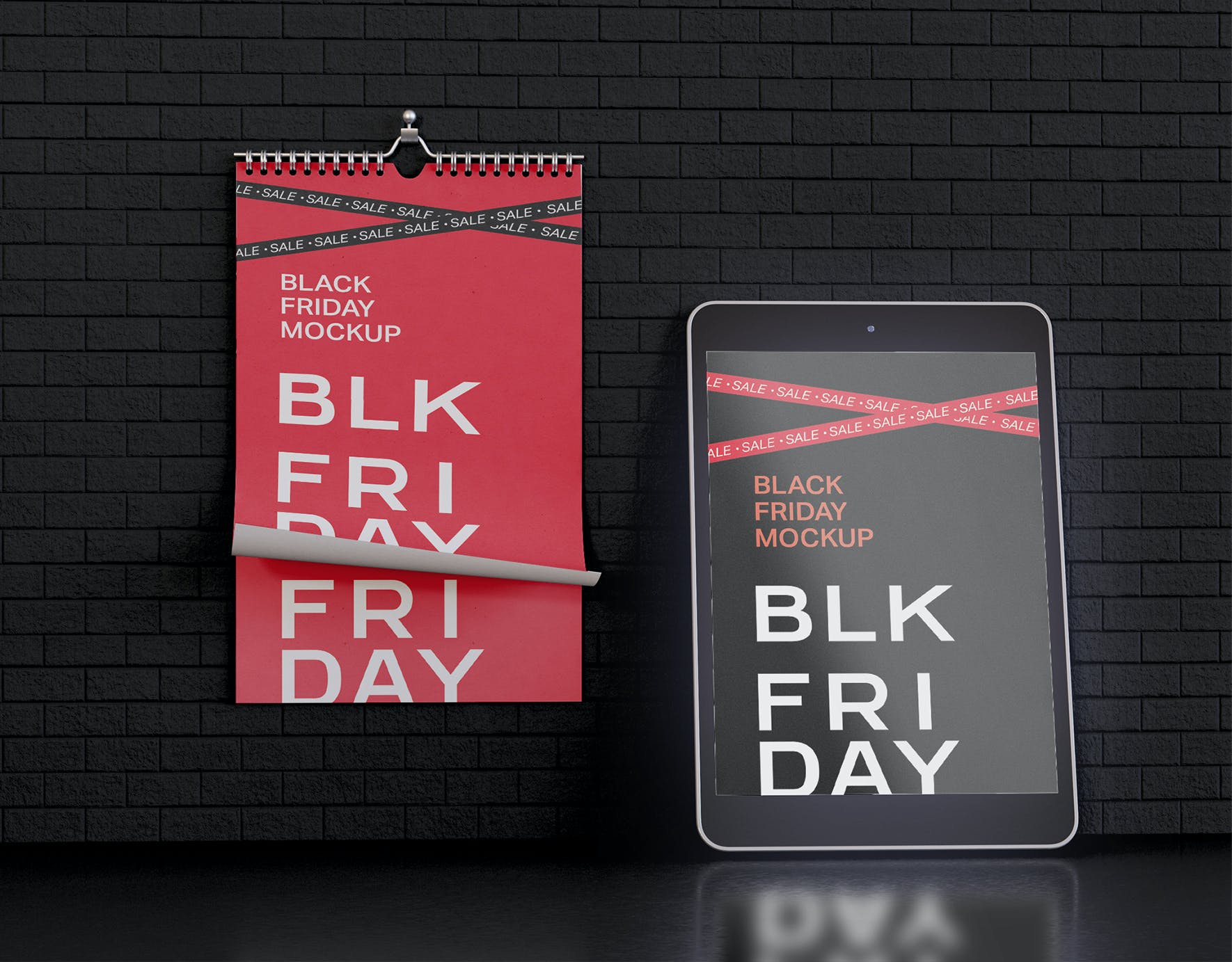 优惠促销海报设计展示样机模板合集 Black Friday Mockup Bundle_img_2