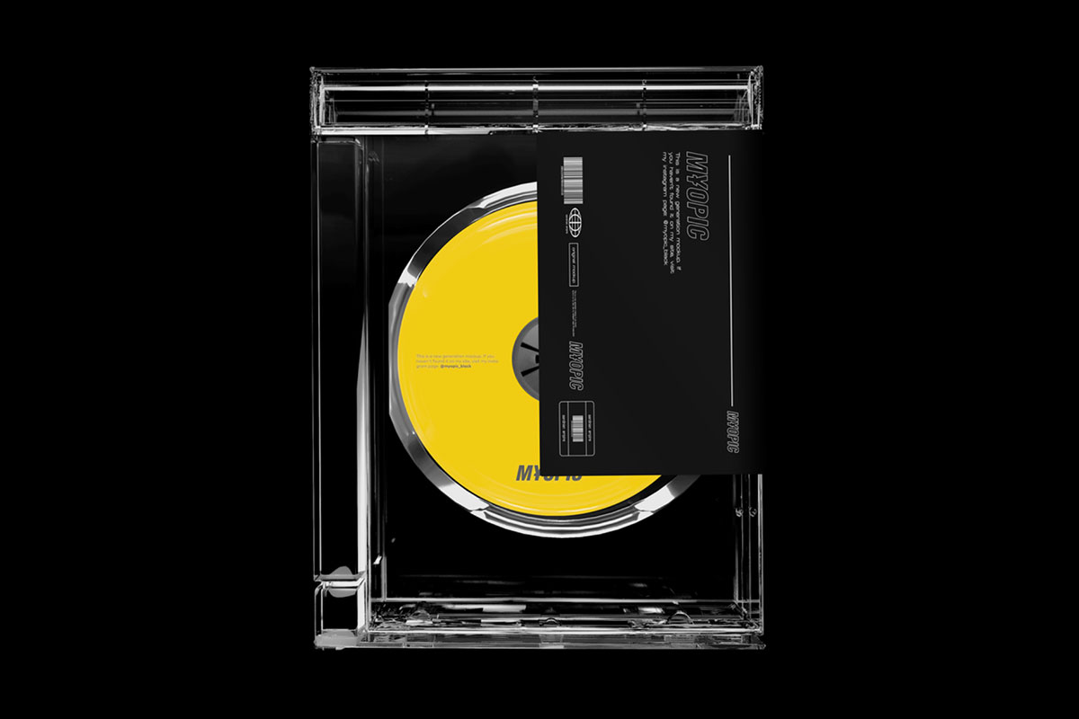 矩形CD塑料包装盒设计贴图样机 Rectangle CD Case Mockup_img_2