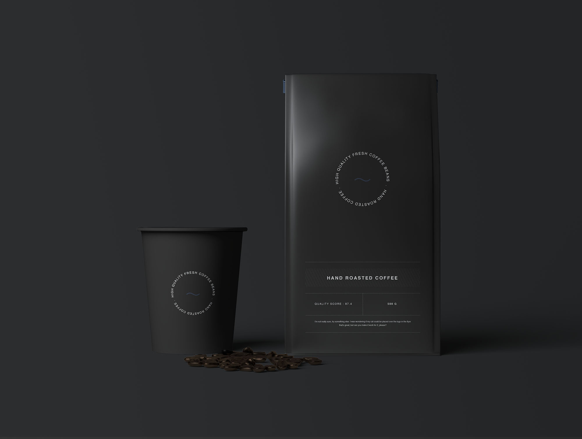 时尚咖啡产品密封包装袋设计展示PS智能贴图样机模板 Coffee Bag Mockup_img_2