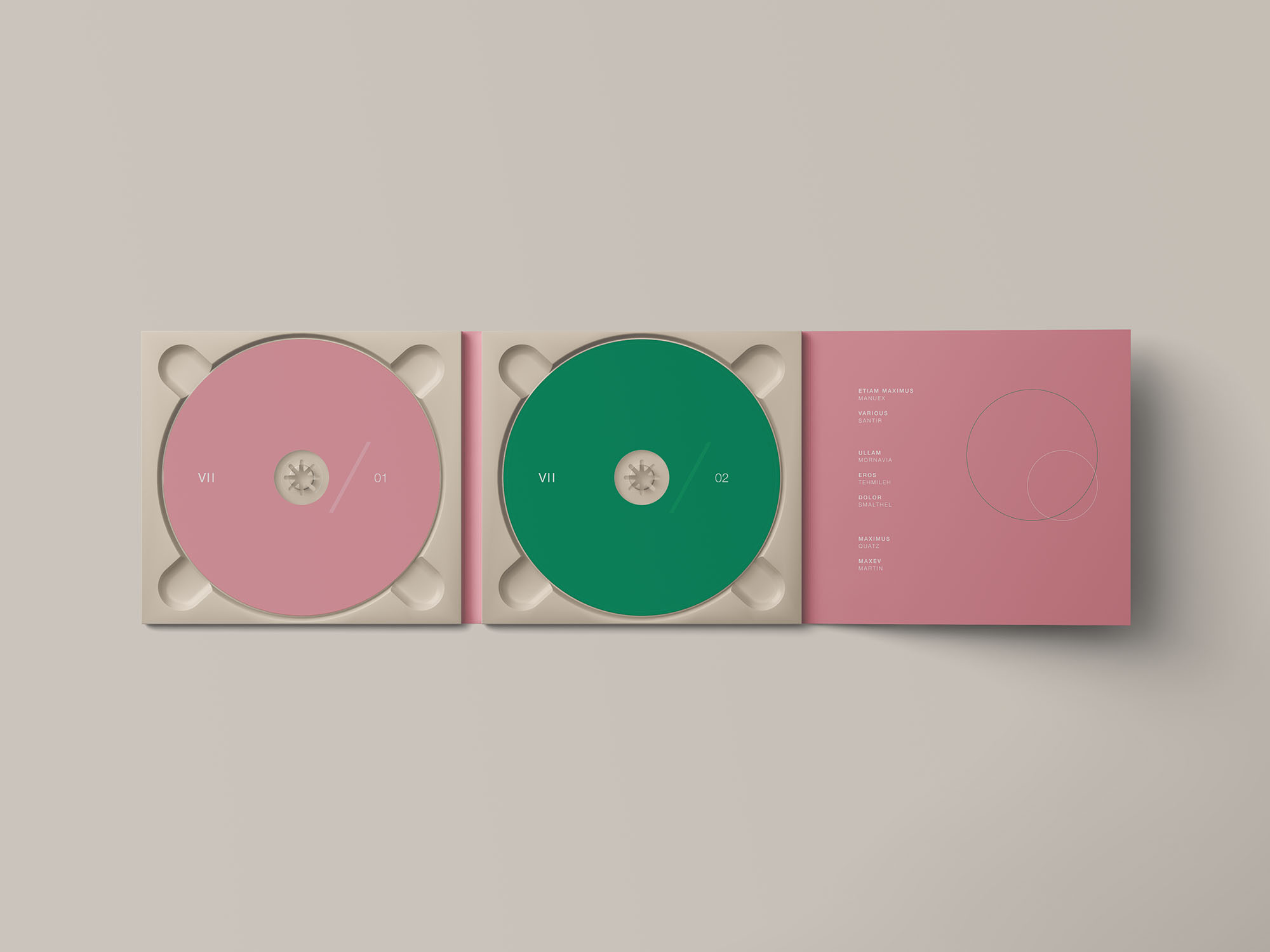 8款折叠式CD光盘包装盒设计展示贴图样机 Digipack CD Mockup_img_2