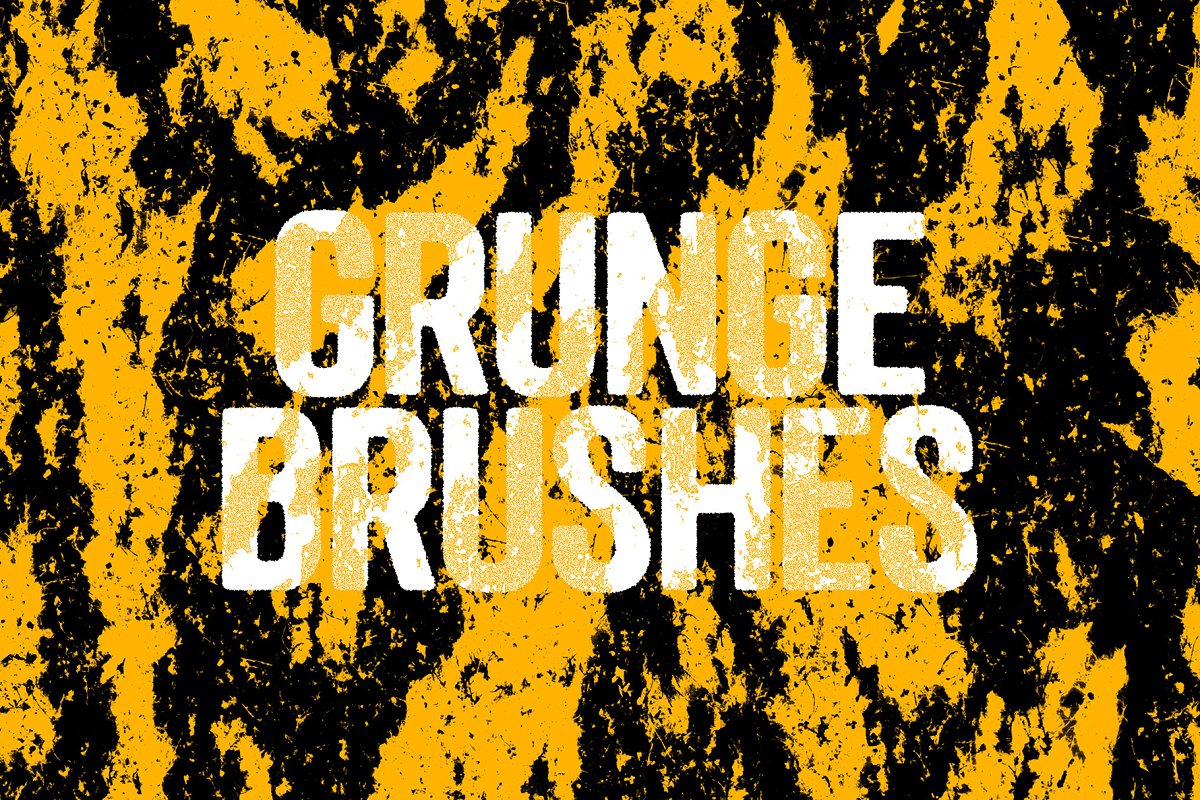 潮流撕裂灰尘纹理图片PS笔刷设计素材 Blkmarket - Grunge Brushes_img_2