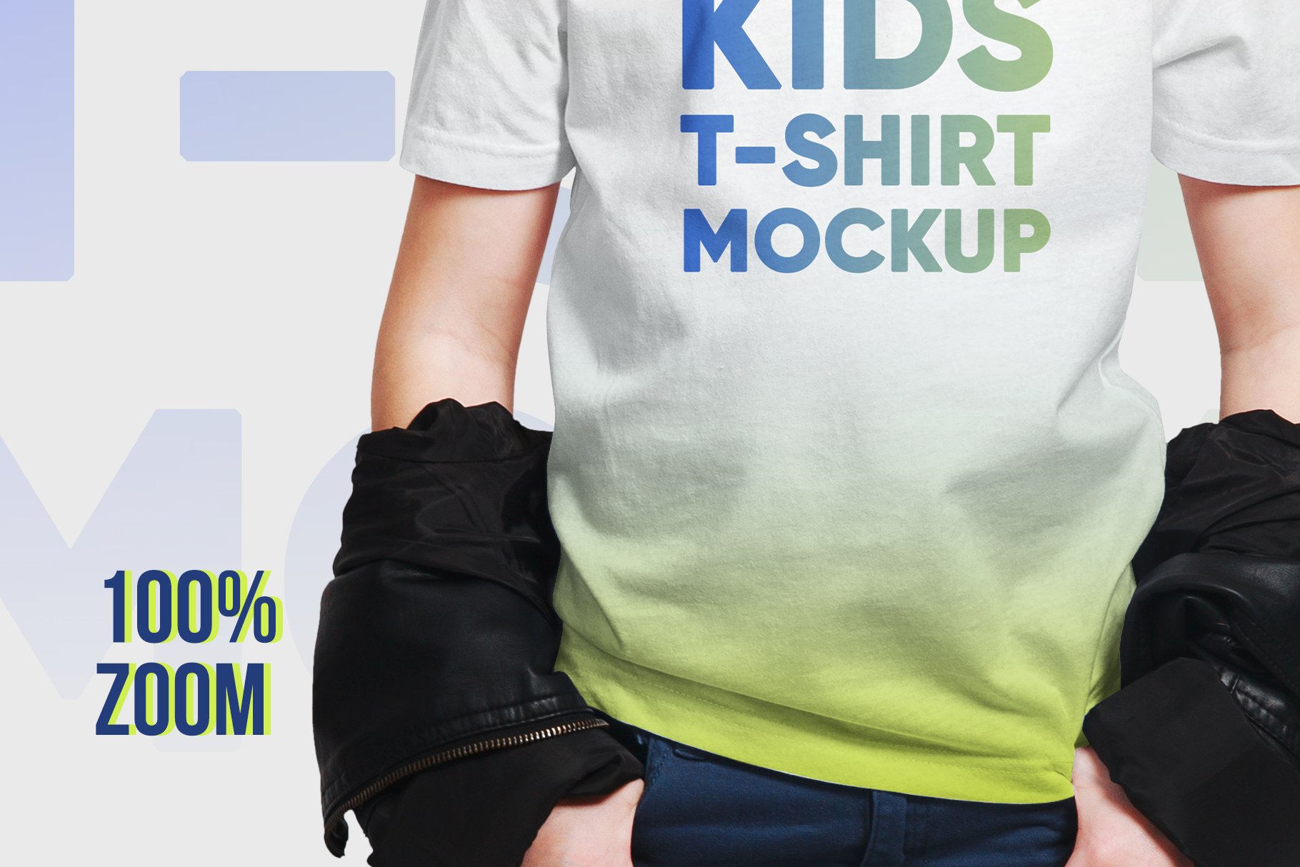 14款时尚儿童半袖T恤印花图案设计展示样机 Kids Boy T-Shirt Mockups Vol2_img_2