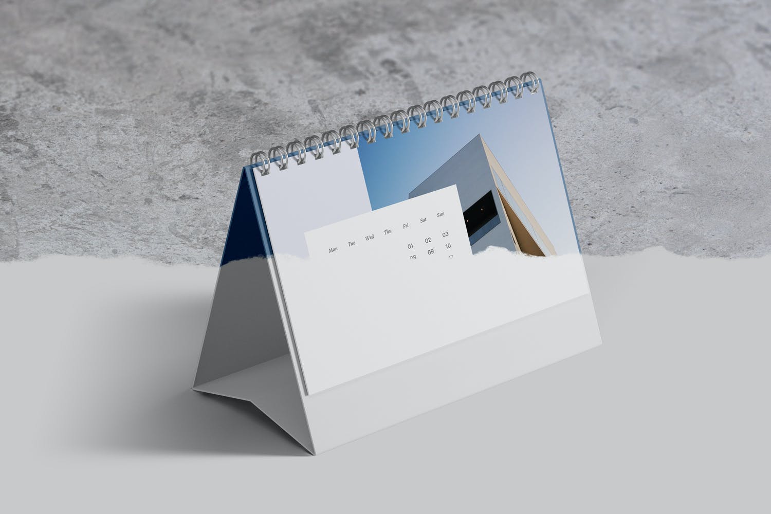 横版日历台历设计展示样机模板 Desk Calendar Mockup_img_2