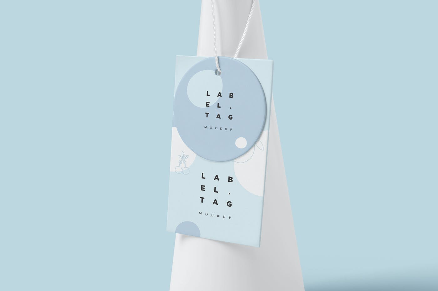 4款精美服装吊牌标签设计展示样机 4 Beautiful Label Tag Mockups_img_2