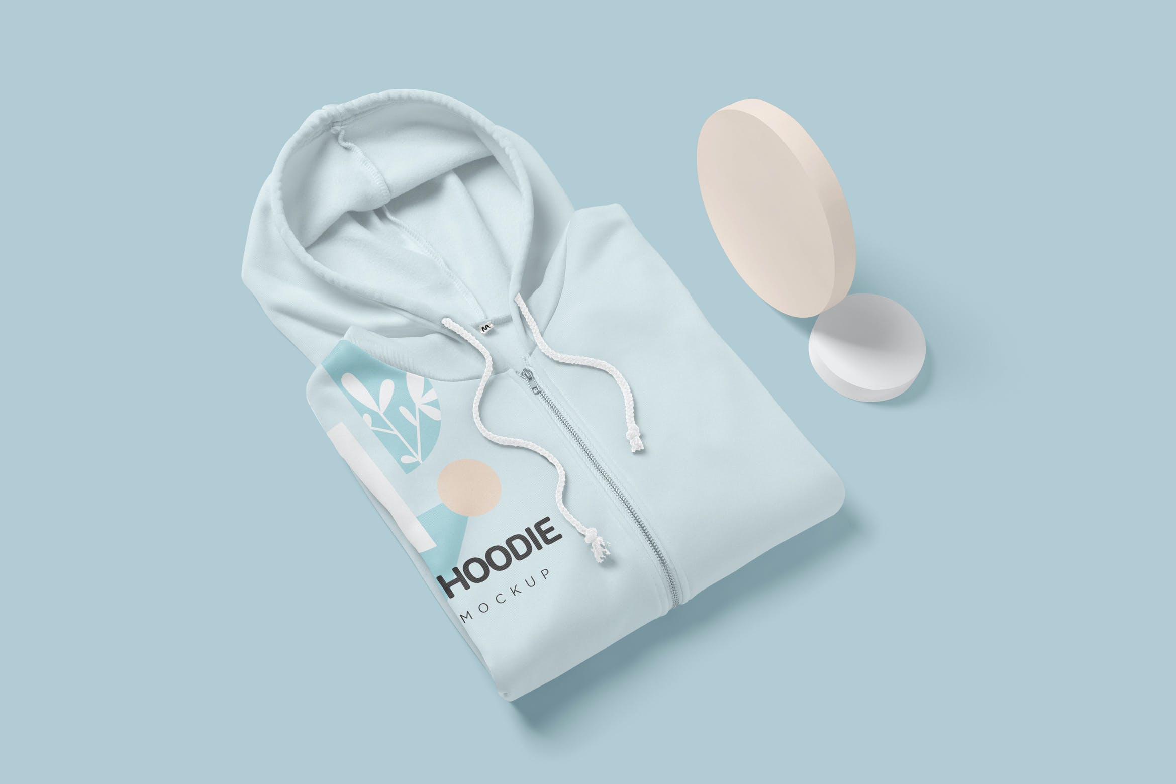 时尚连衣帽卫衣印花图案设计展示样机 4 Hoodie Mockups_img_2