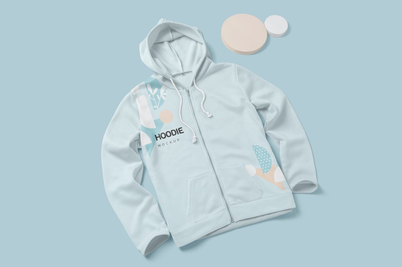 时尚连衣帽卫衣印花图案设计展示样机 4 Hoodie Mockups_img_2