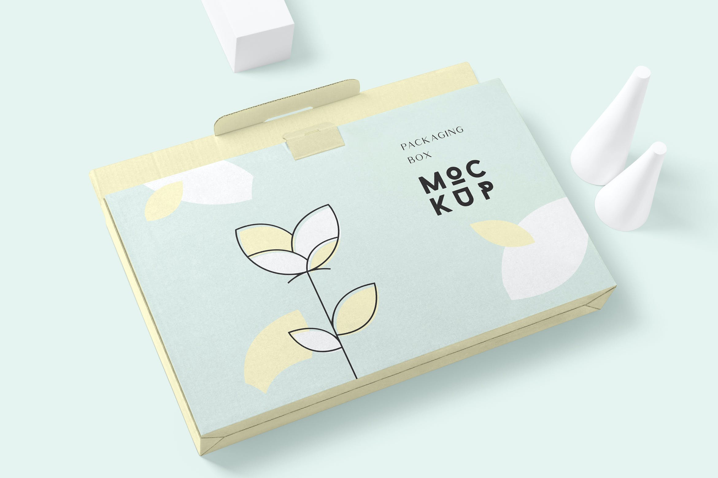 6款矩形产品包装盒设计展示贴图样机模板 6 Rectangular Packaging Box Mockups_img_2