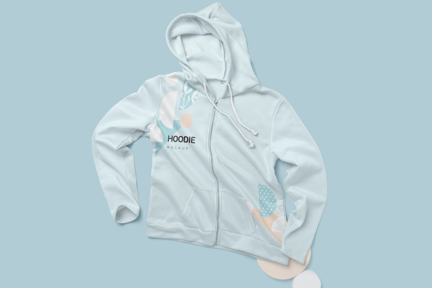 时尚连衣帽卫衣印花图案设计展示样机 4 Hoodie Mockups_img_2