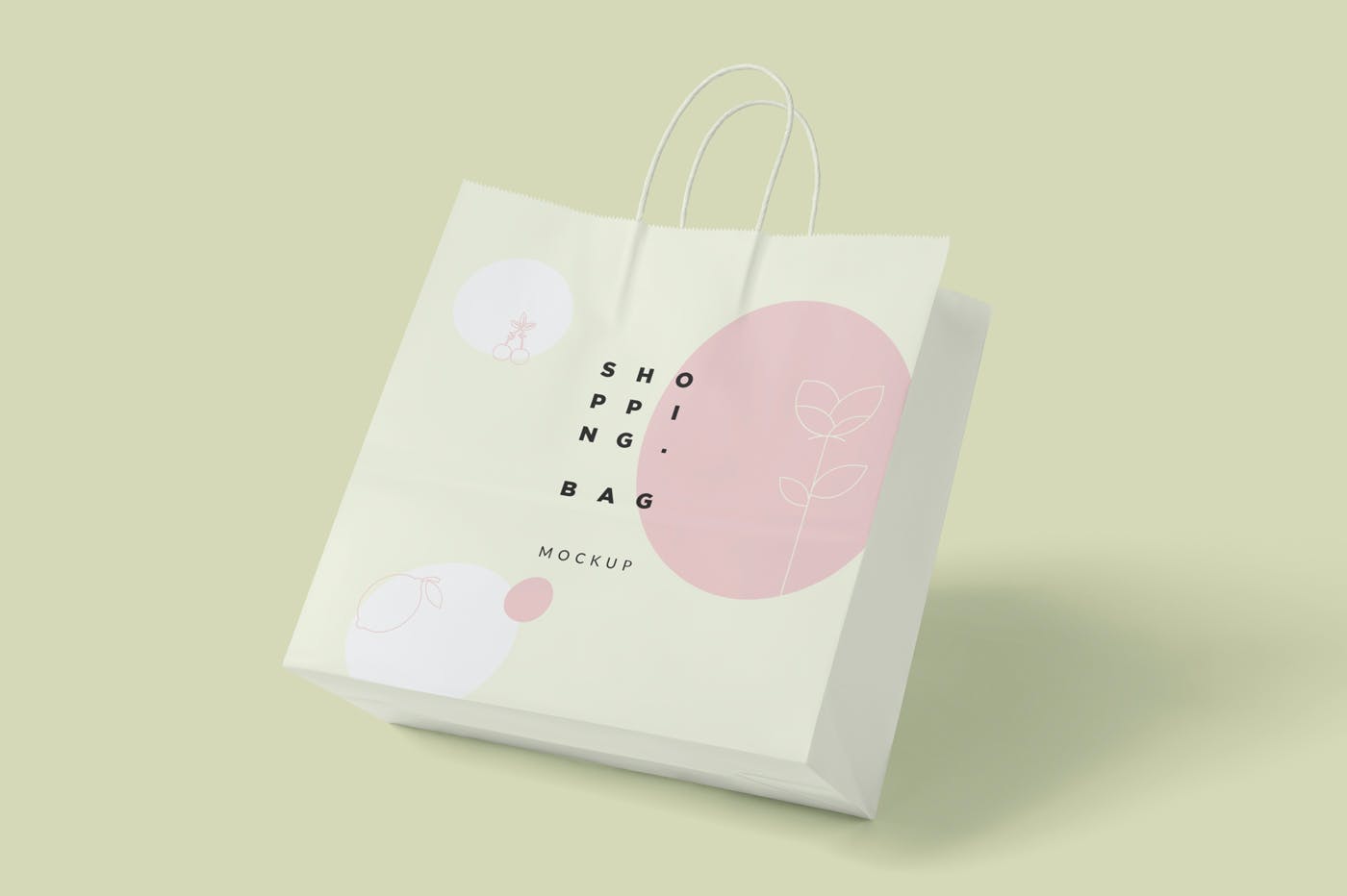 6款纸张商场购物手提袋设计展示样机 6 Paper Shopping Bag Mockups_img_2