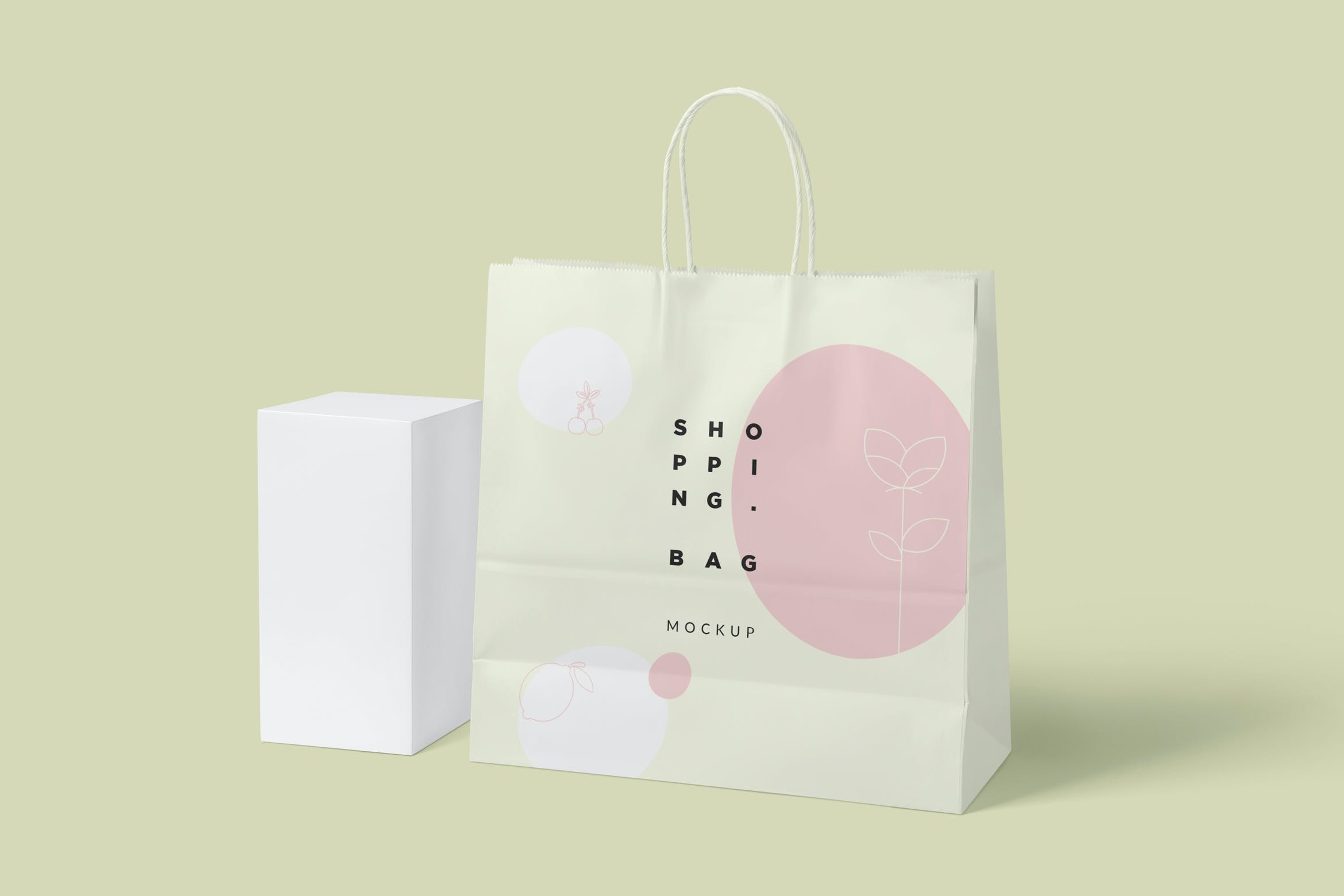 6款纸张商场购物手提袋设计展示样机 6 Paper Shopping Bag Mockups_img_2