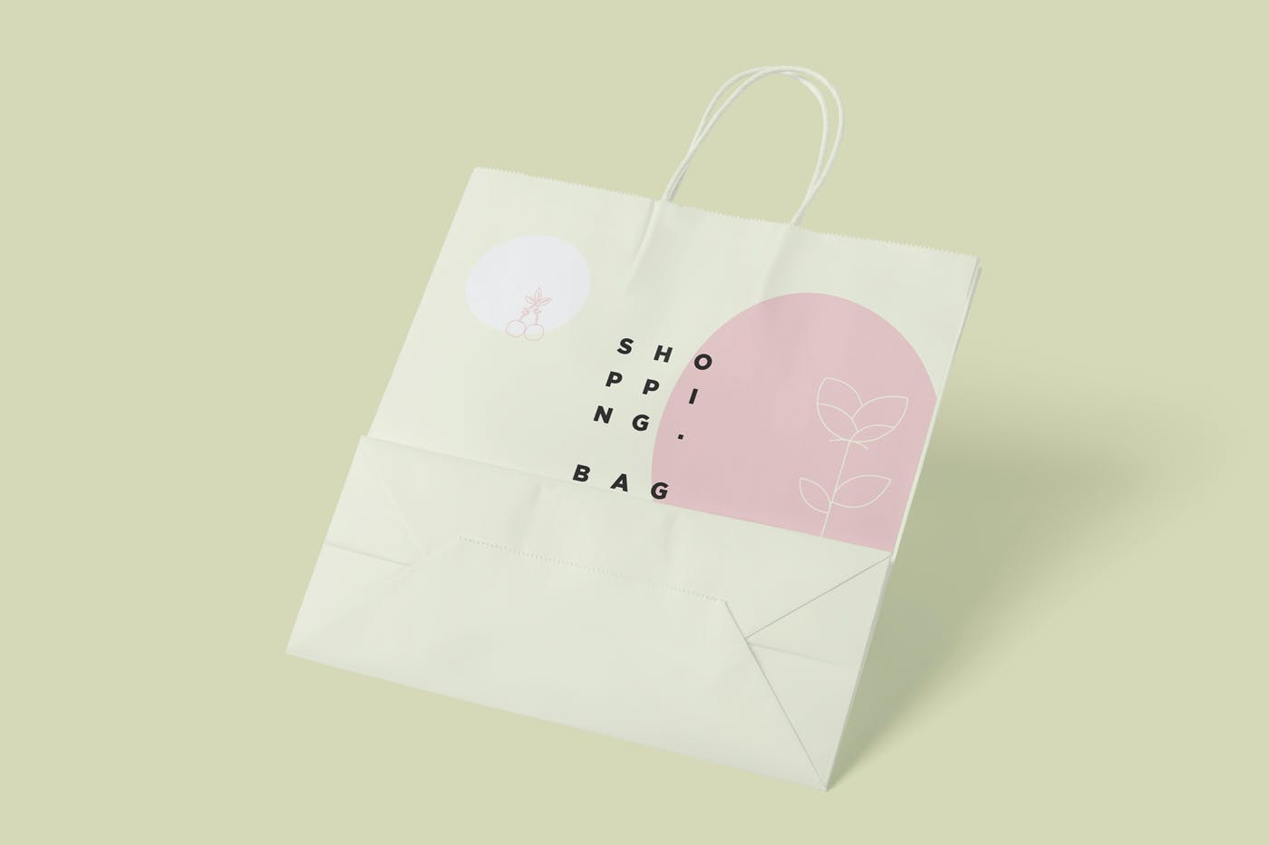 6款纸张商场购物手提袋设计展示样机 6 Paper Shopping Bag Mockups_img_2