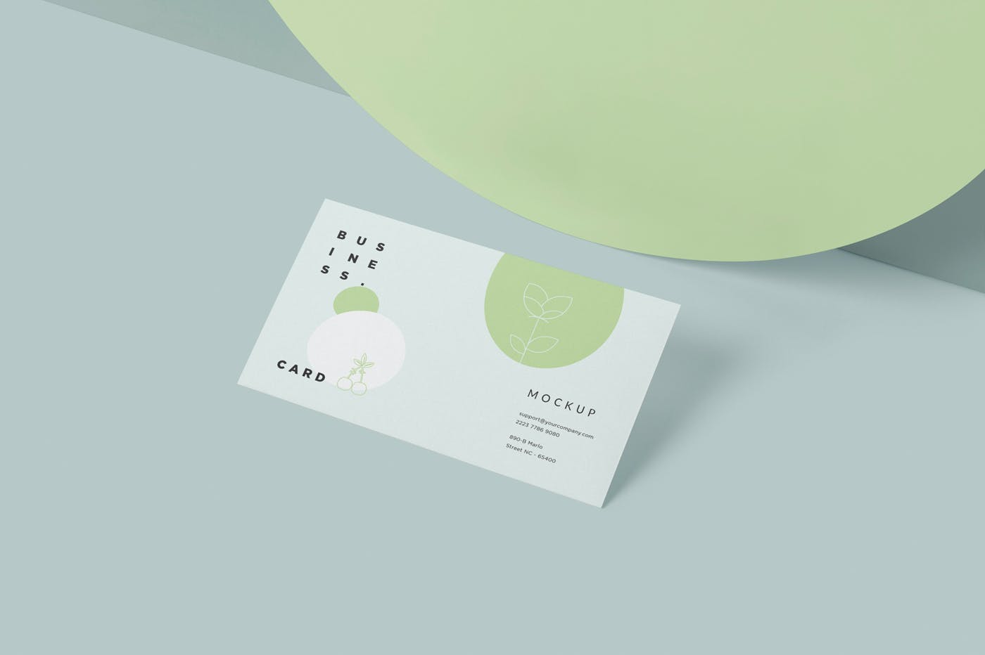 5款商务名片卡片设计展示样机 Business Card Mockup_img_2