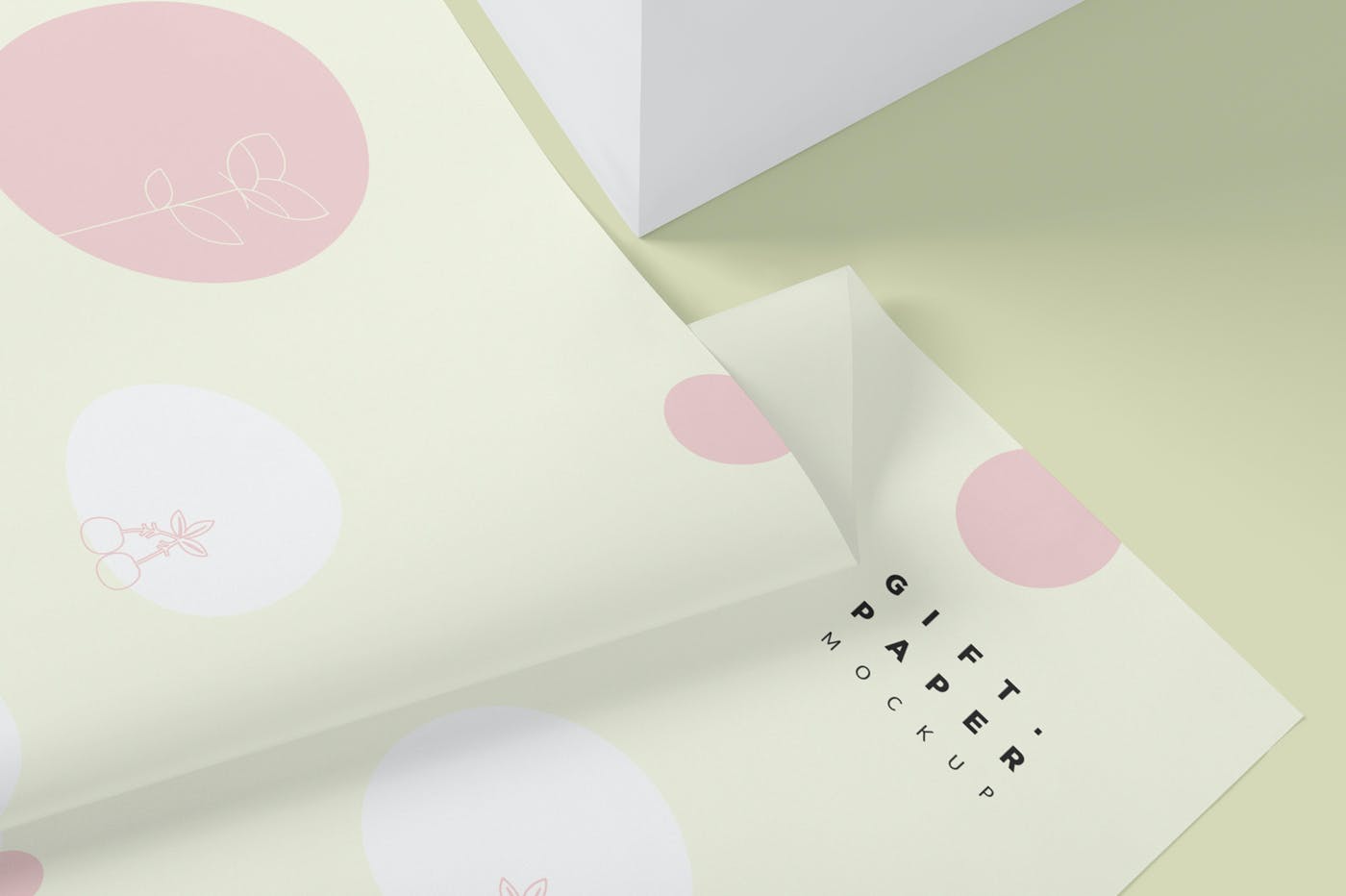 优质礼品包装纸印花图案设计展示样机合集 Gift Wrapping Paper Mockup Set_img_2