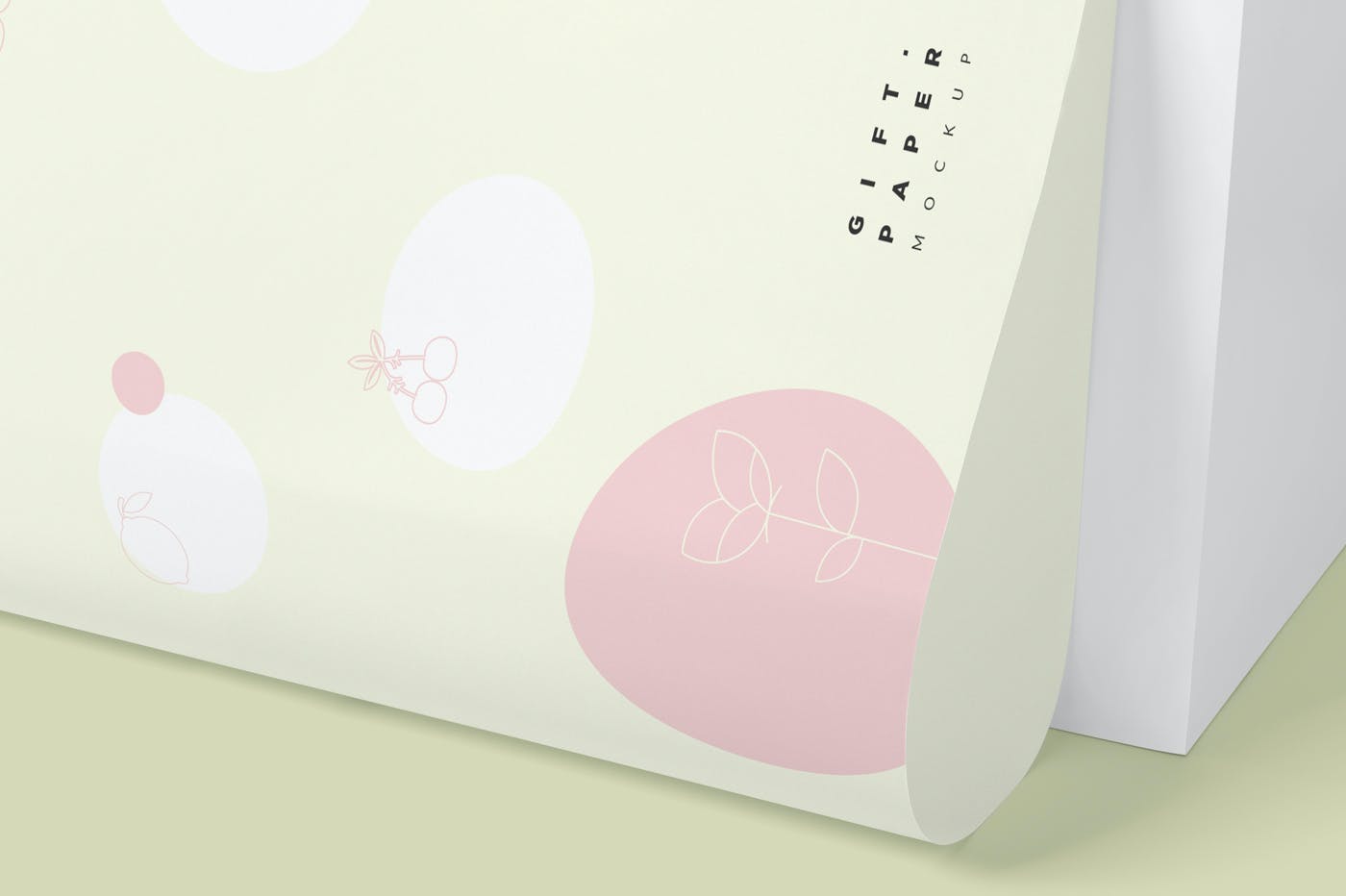 优质礼品包装纸印花图案设计展示样机合集 Gift Wrapping Paper Mockup Set_img_2