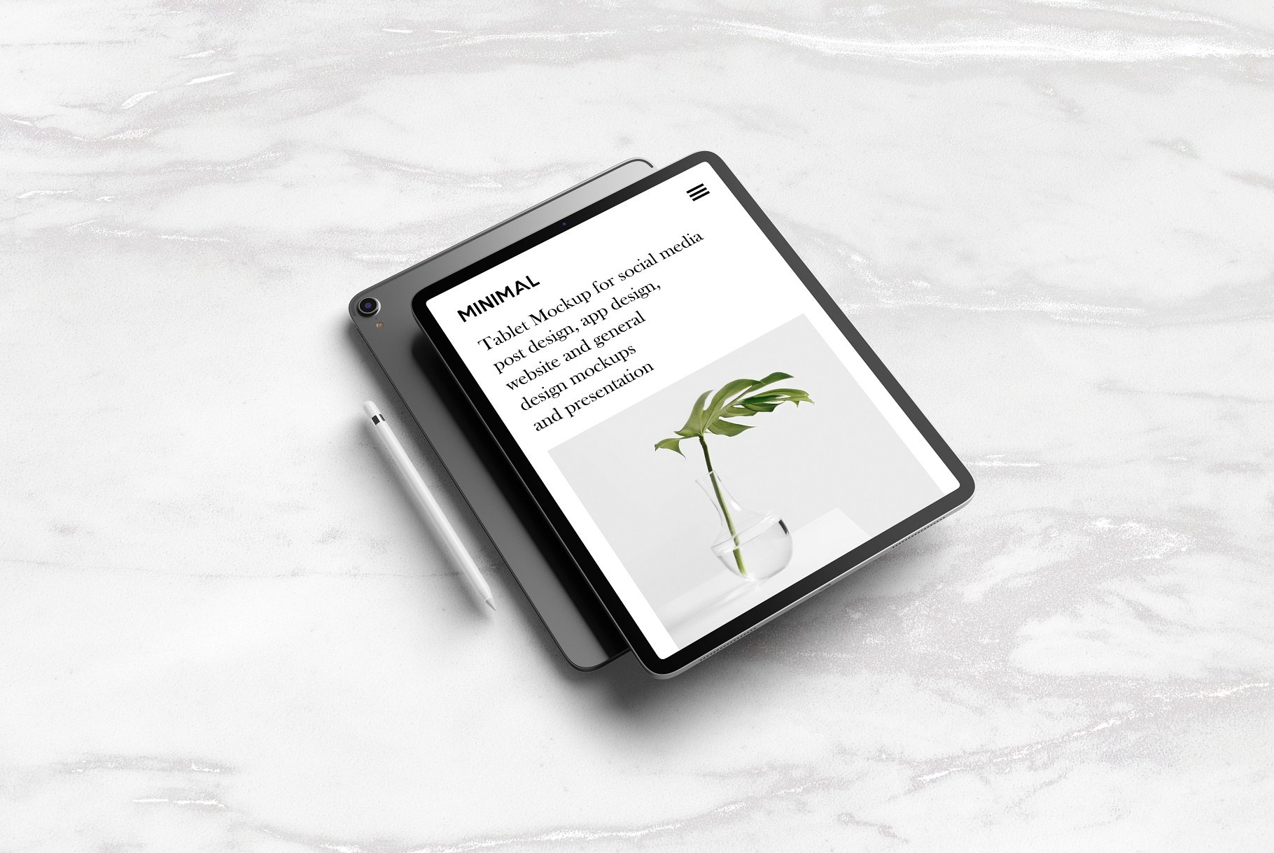 极简自适应网站APP设计苹果平板电脑iPad Pro屏幕演示样机 Clean iPad Pro Mockup_img_2