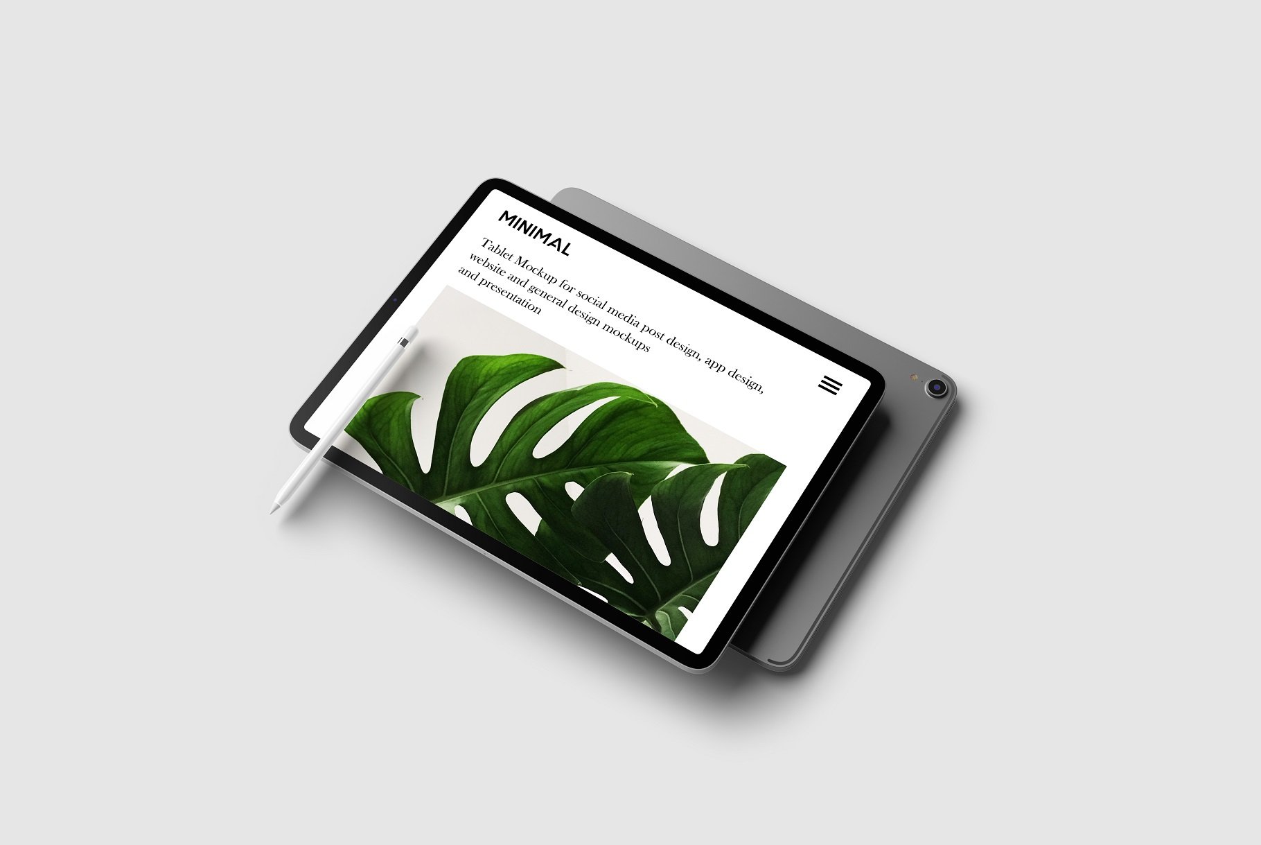 极简自适应网站APP设计苹果平板电脑iPad Pro屏幕演示样机 Clean iPad Pro Mockup_img_2