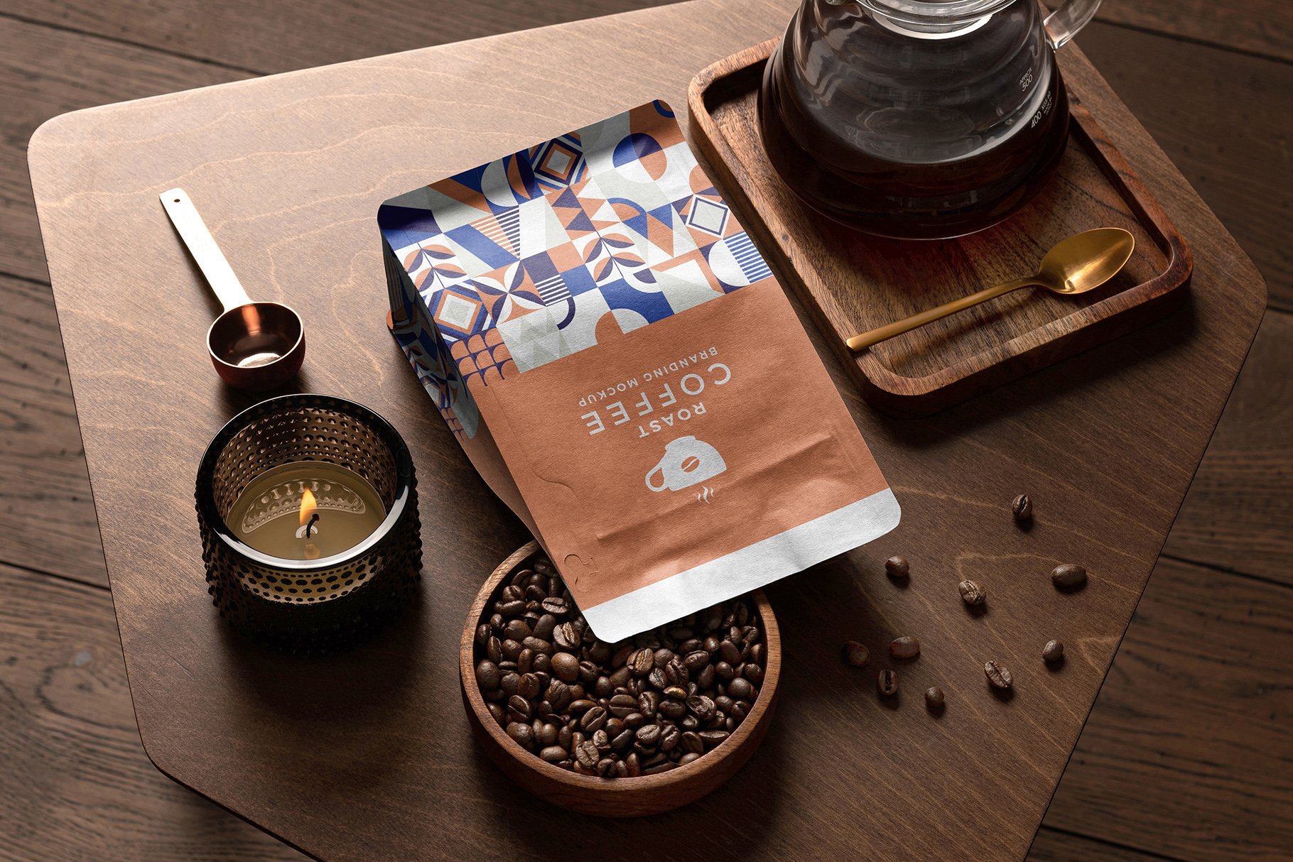 21款文艺咖啡品牌产品包装VI设计场景展示PS样机素材 Roast – Coffee Branding Mockups_img_2