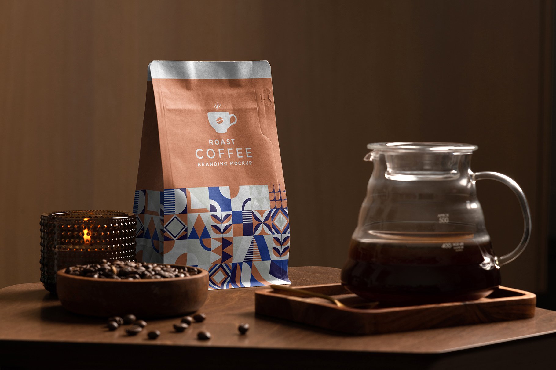 21款文艺咖啡品牌产品包装VI设计场景展示PS样机素材 Roast – Coffee Branding Mockups_img_2